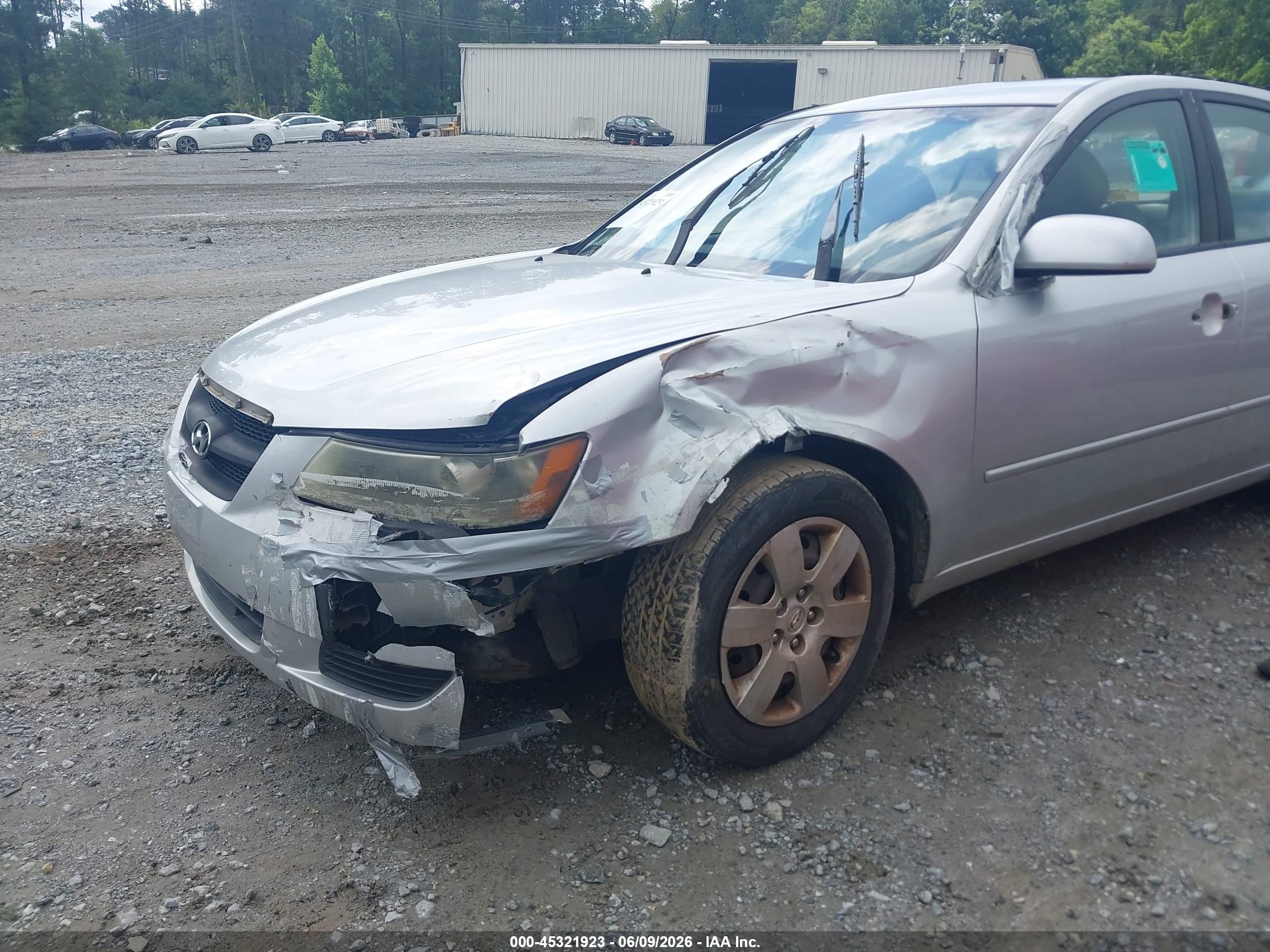 2007 Hyundai Sonata Gls Silver vin: 5NPET46C67H259854