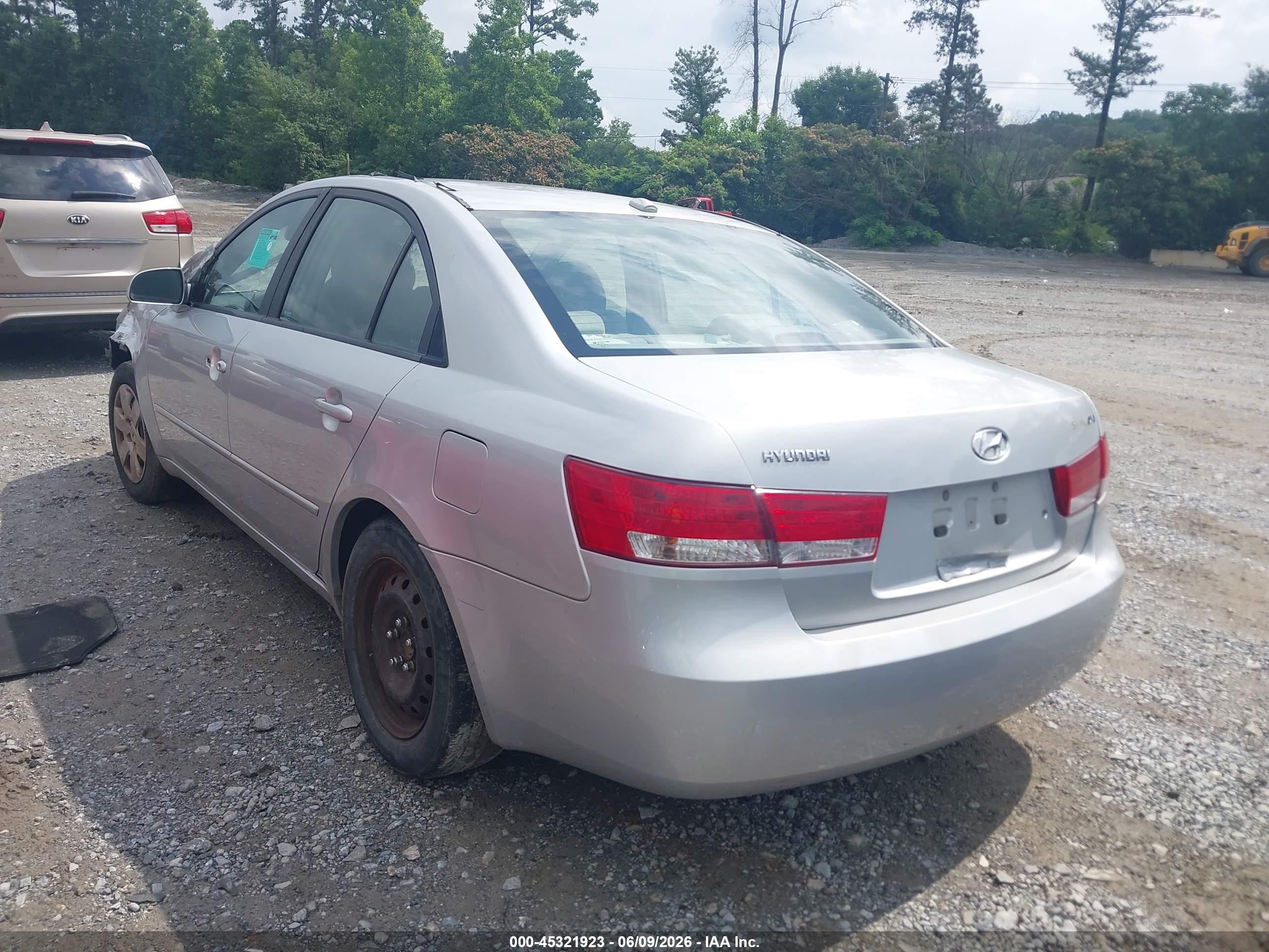 2007 Hyundai Sonata Gls Silver vin: 5NPET46C67H259854