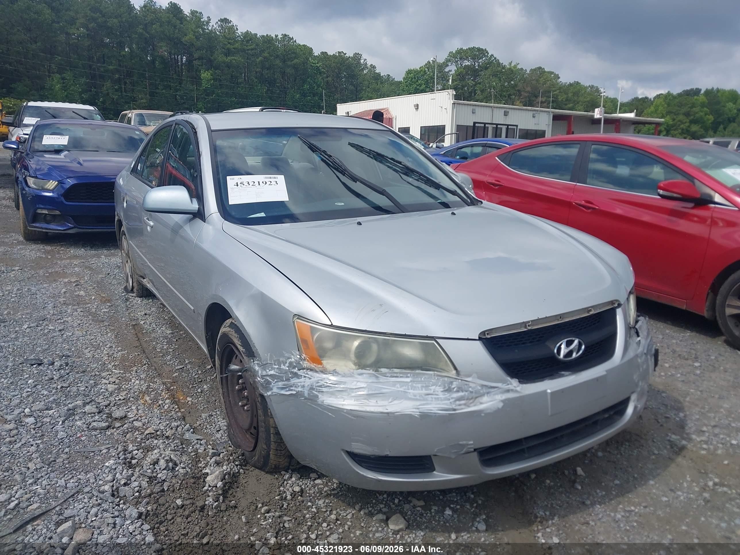 2007 Hyundai Sonata Gls Silver vin: 5NPET46C67H259854