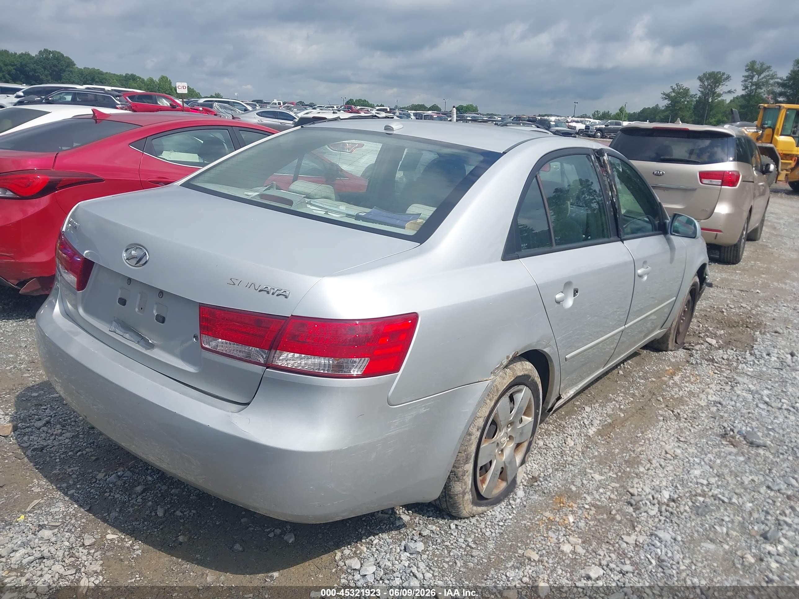 2007 Hyundai Sonata Gls Silver vin: 5NPET46C67H259854