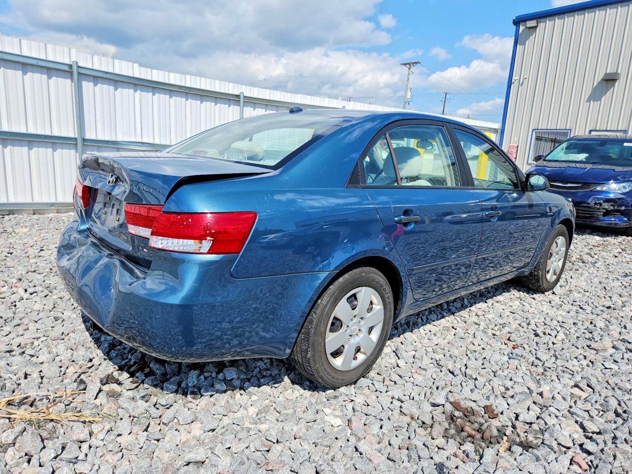 2007 Hyundai Sonata Gls Blue vin: 5NPET46C67H288688