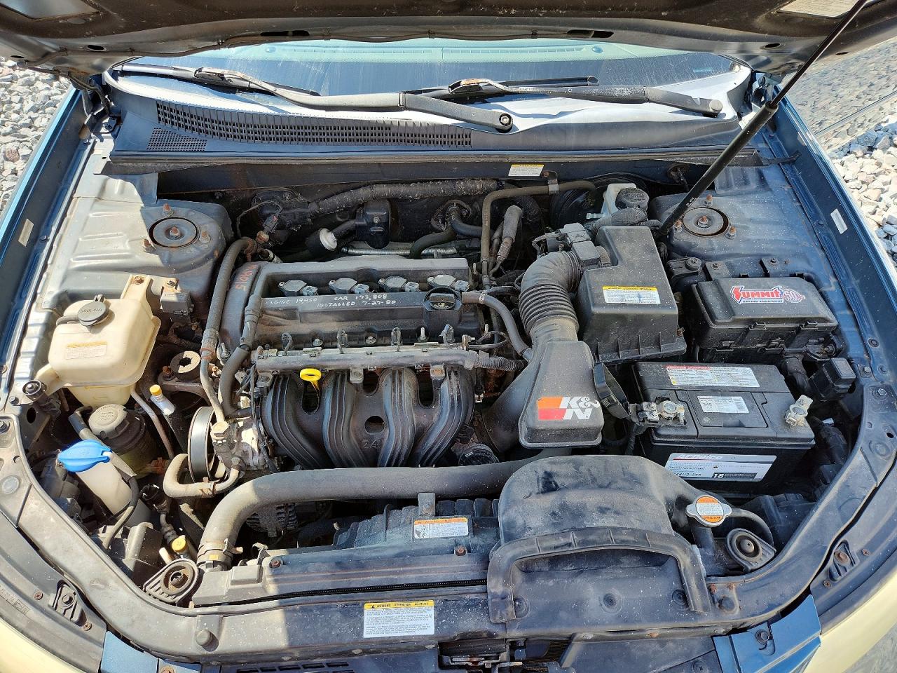 2007 Hyundai Sonata Gls Blue vin: 5NPET46C67H288688