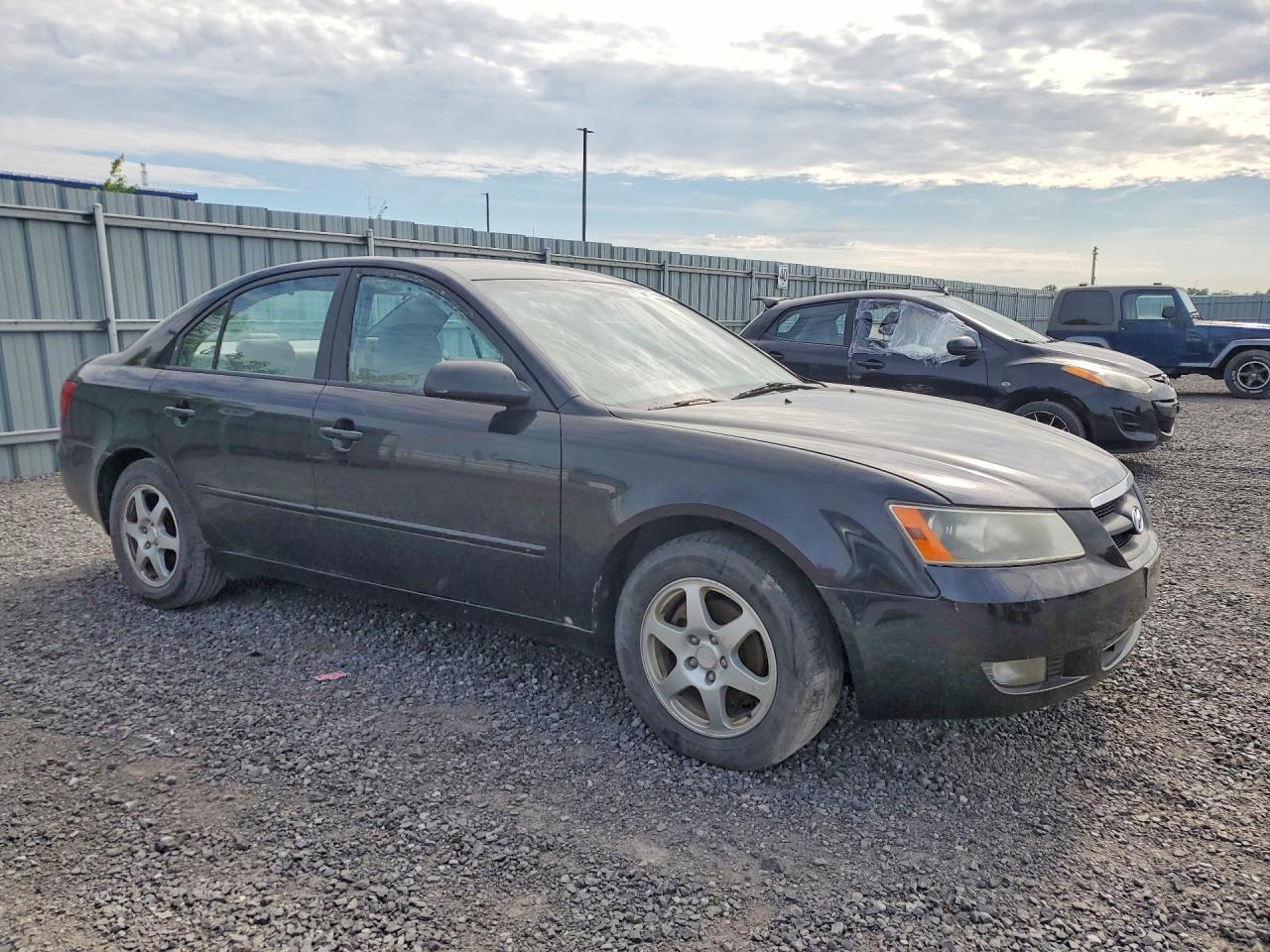 2007 Hyundai Sonata Gls Black vin: 5NPET46C67H295978