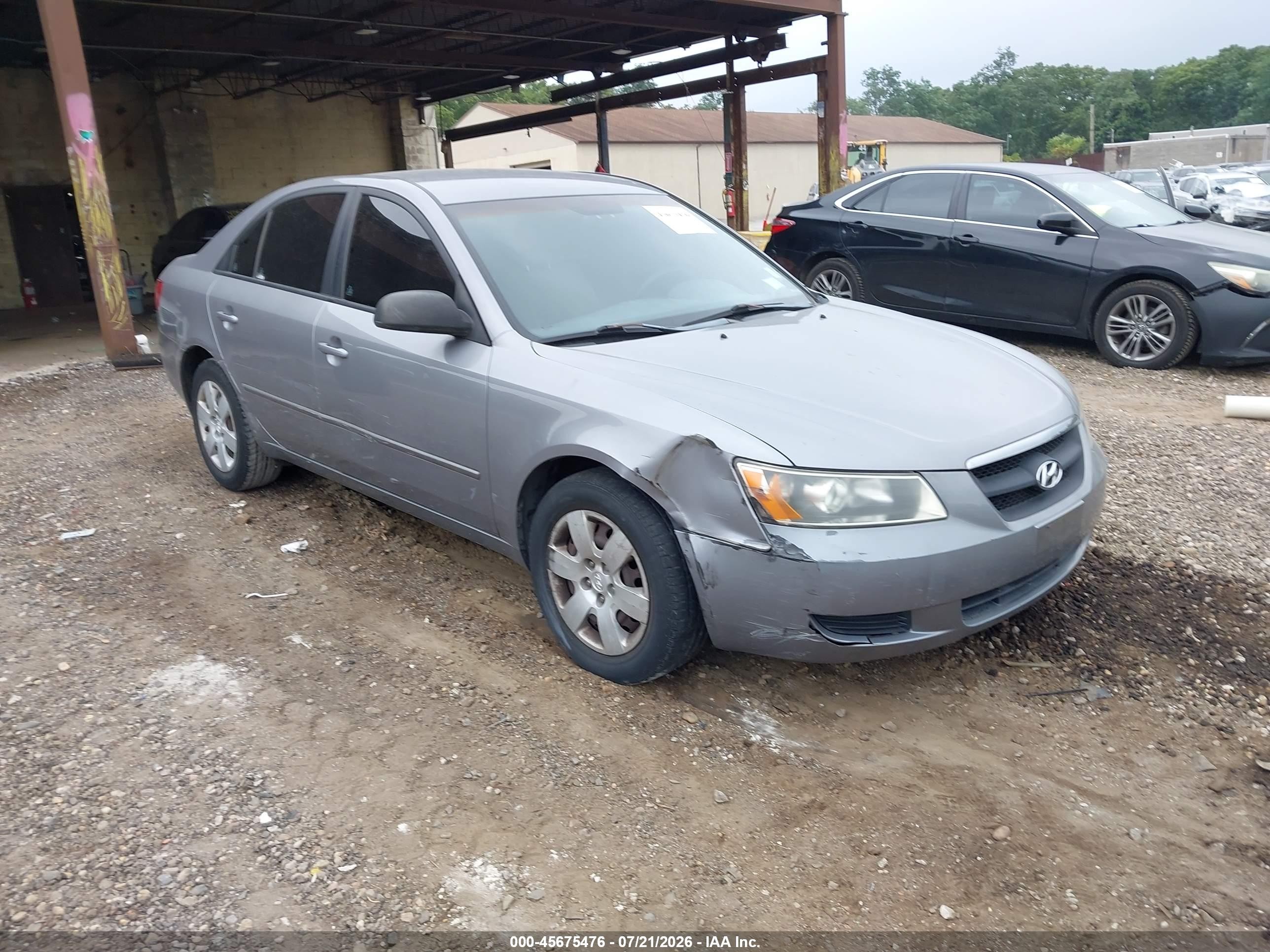 2008 Hyundai Sonata Gls Gray vin: 5NPET46C68H306866