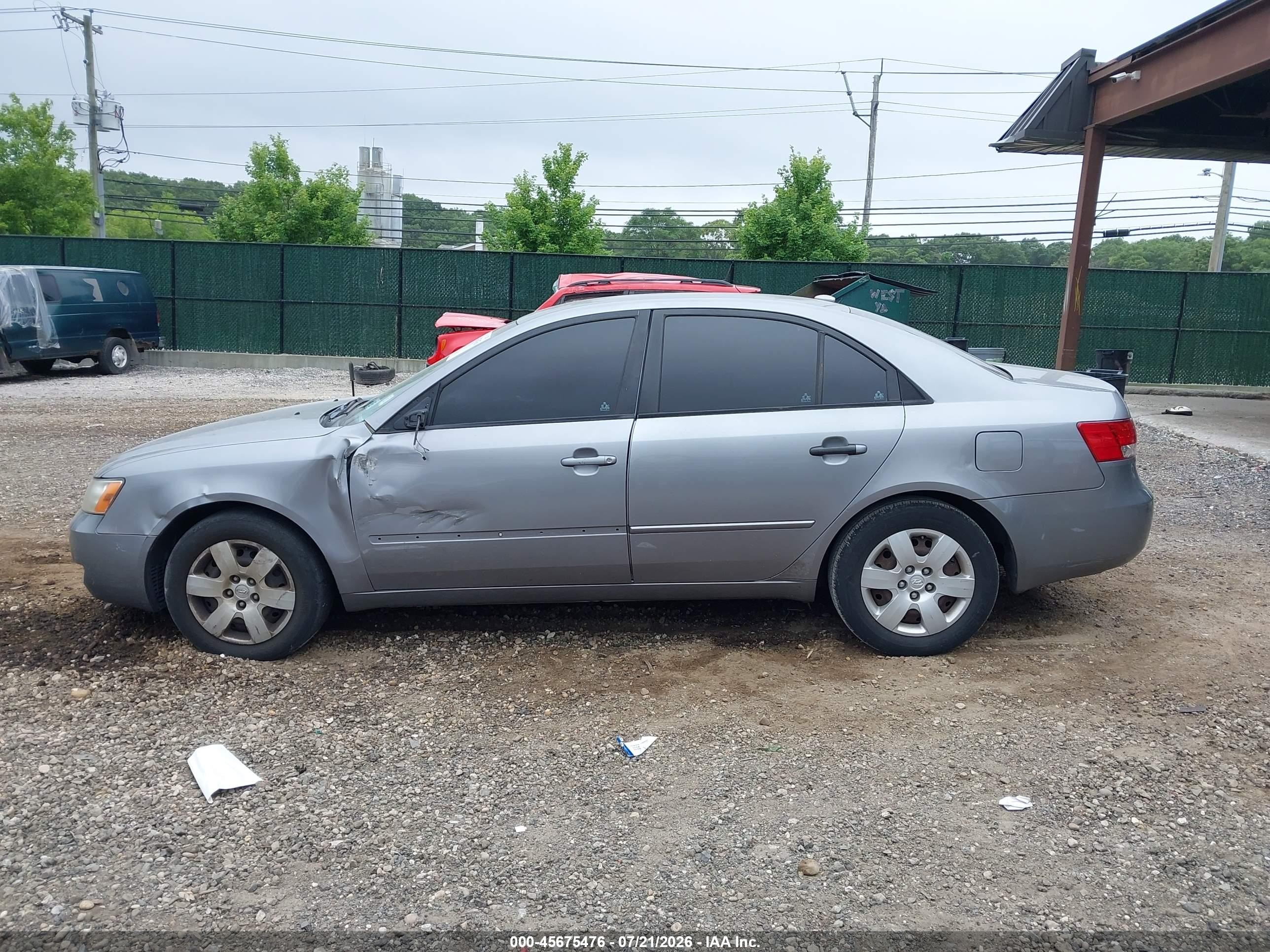 2008 Hyundai Sonata Gls Gray vin: 5NPET46C68H306866