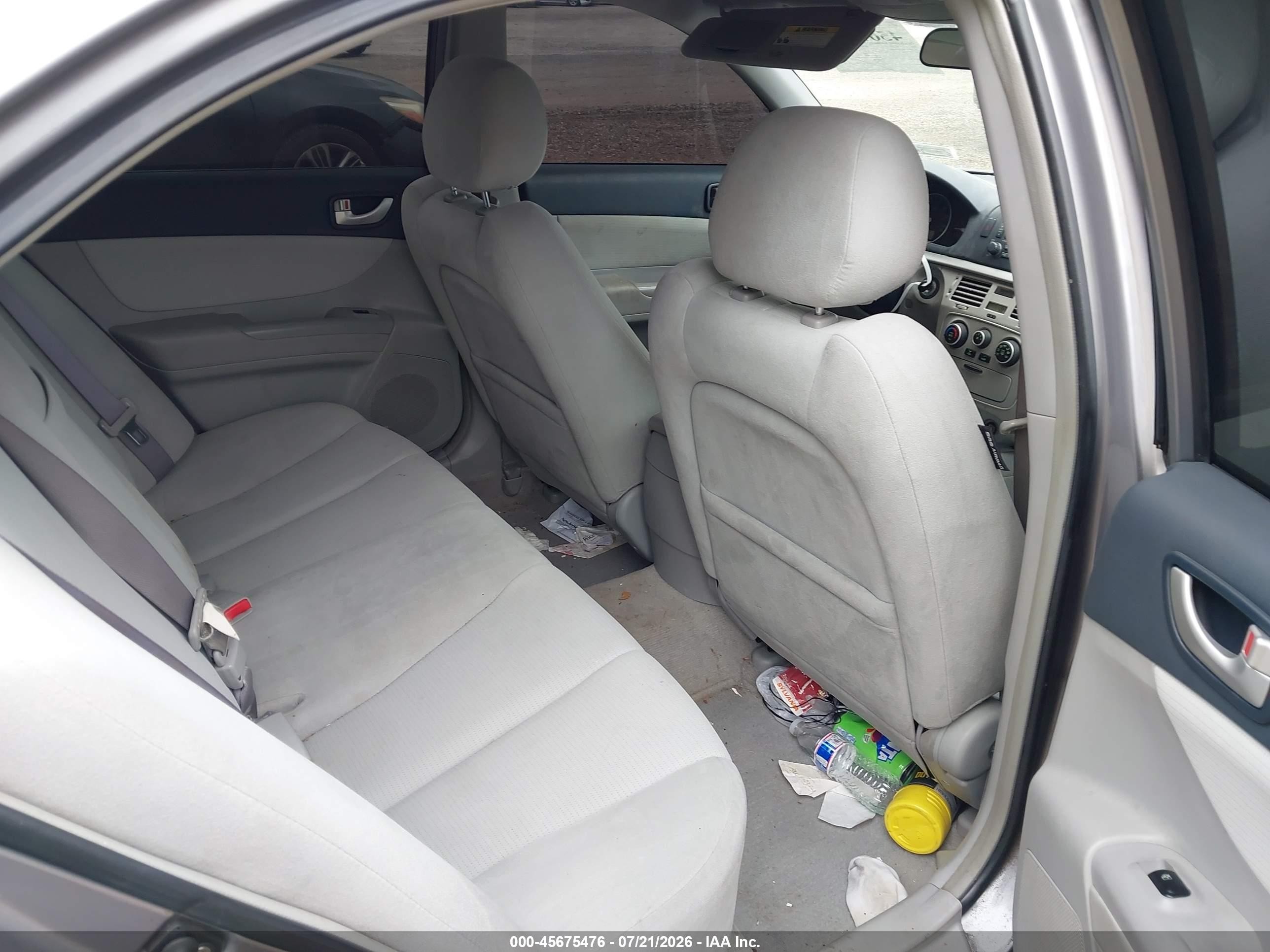 2008 Hyundai Sonata Gls Gray vin: 5NPET46C68H306866