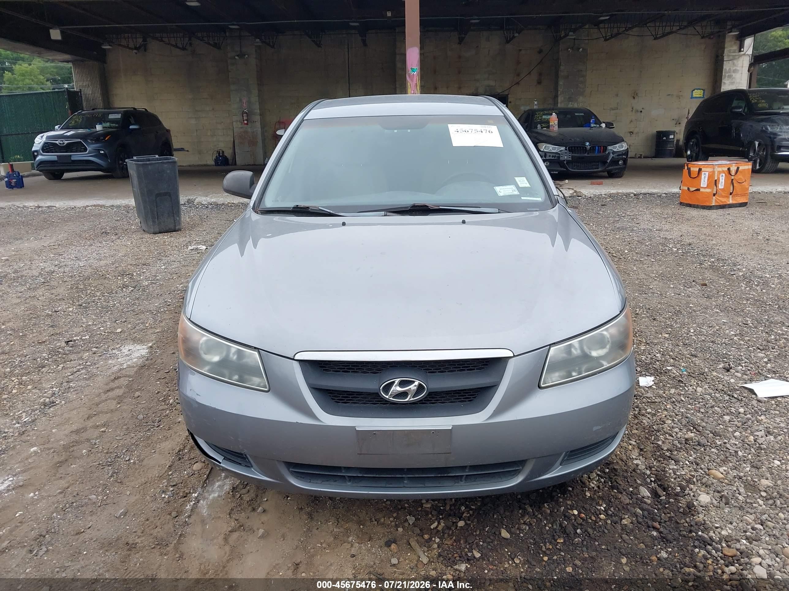 2008 Hyundai Sonata Gls Gray vin: 5NPET46C68H306866