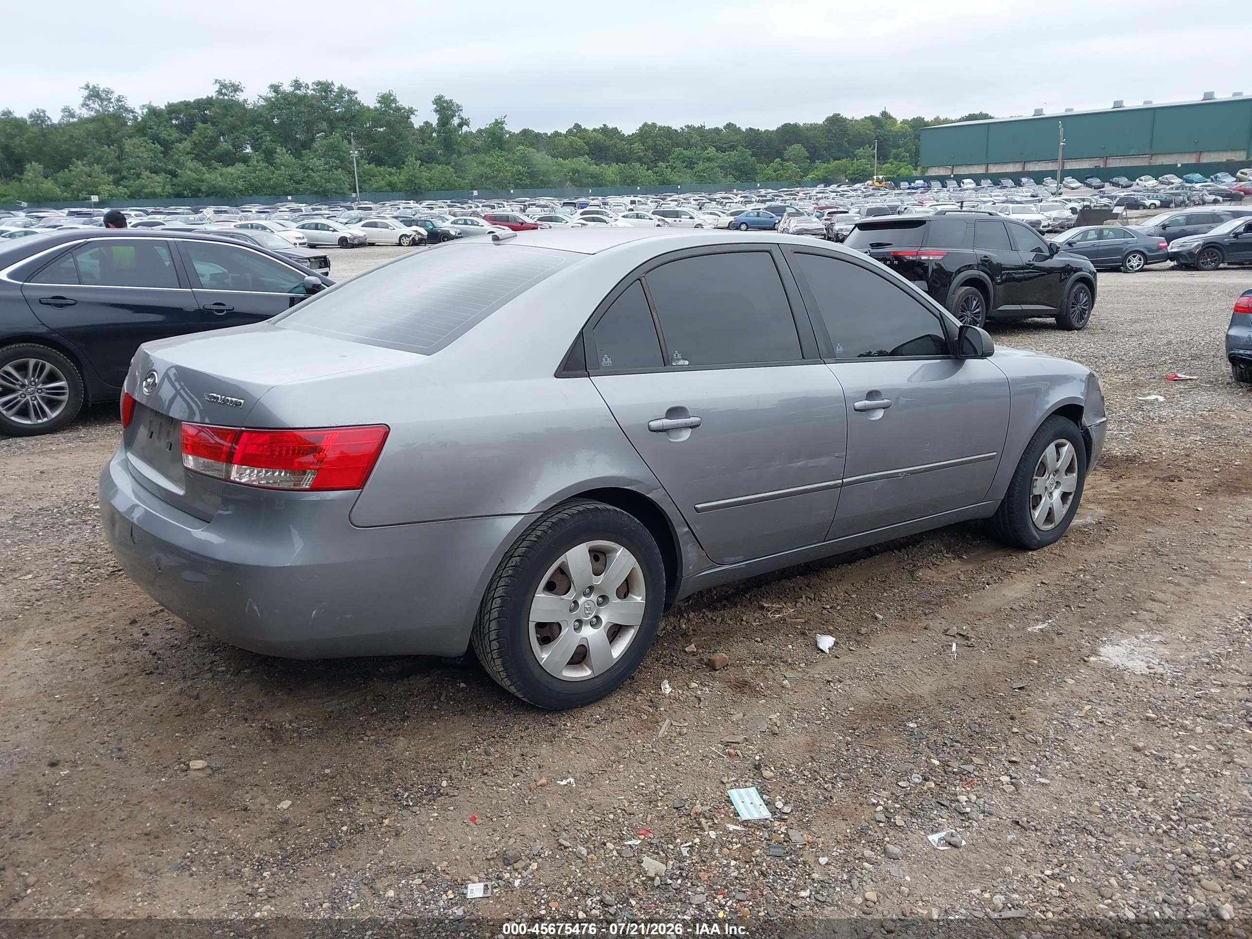 2008 Hyundai Sonata Gls Gray vin: 5NPET46C68H306866