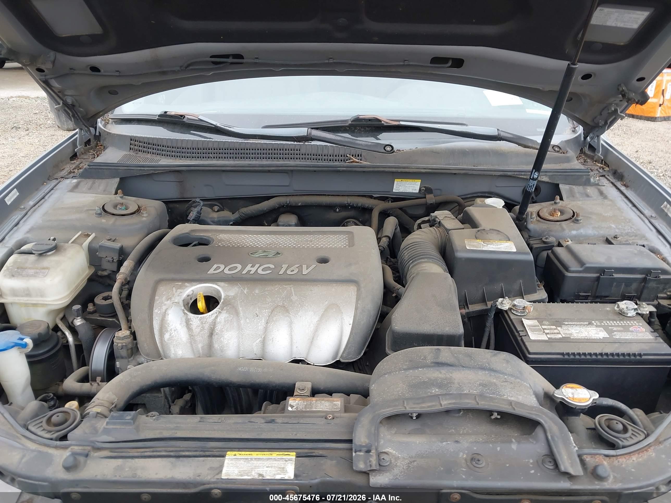 2008 Hyundai Sonata Gls Gray vin: 5NPET46C68H306866