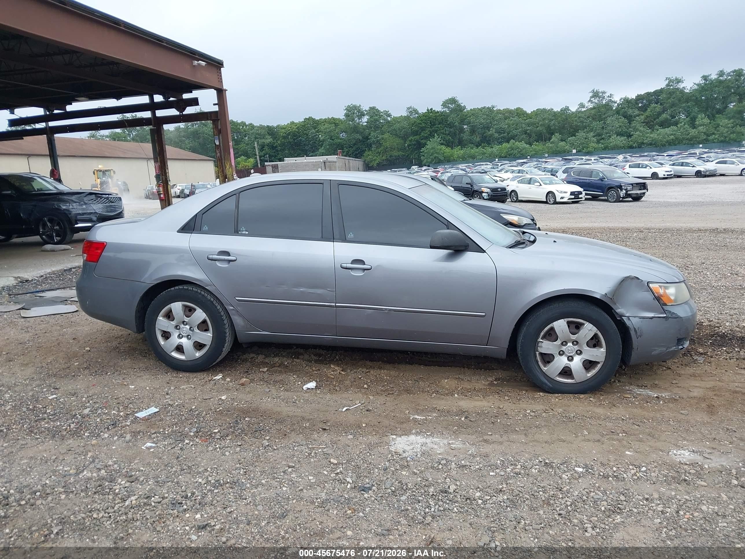 2008 Hyundai Sonata Gls Gray vin: 5NPET46C68H306866
