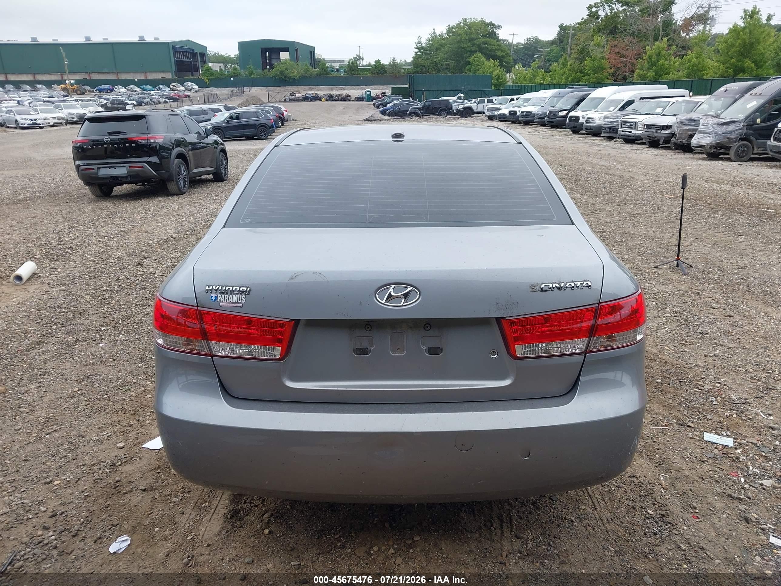 2008 Hyundai Sonata Gls Gray vin: 5NPET46C68H306866