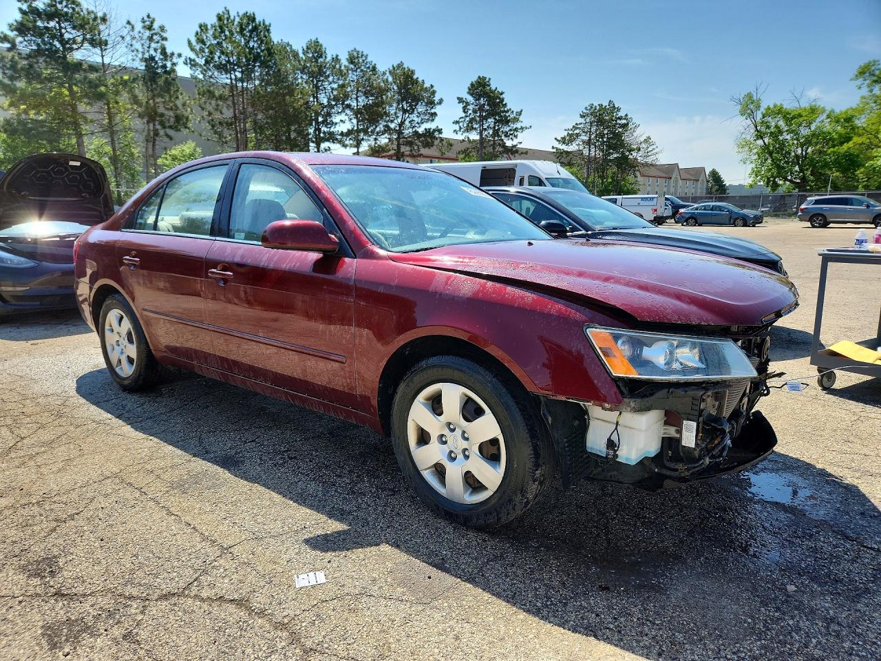 2008 Hyundai Sonata Gls Red vin: 5NPET46C68H309606