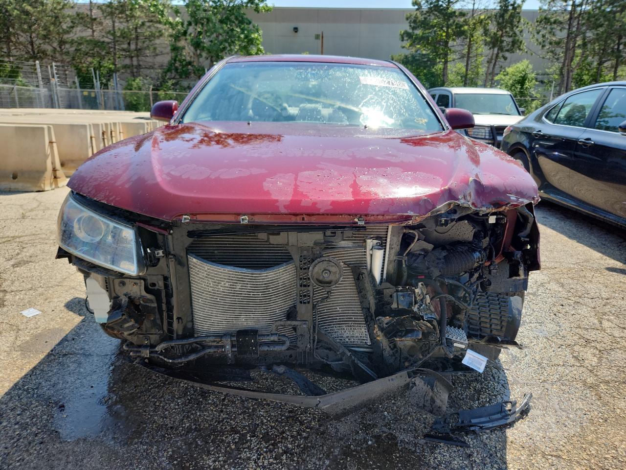 2008 Hyundai Sonata Gls Red vin: 5NPET46C68H309606 Damage: Front Bumper Reinforcement, Broken, Replacement Required