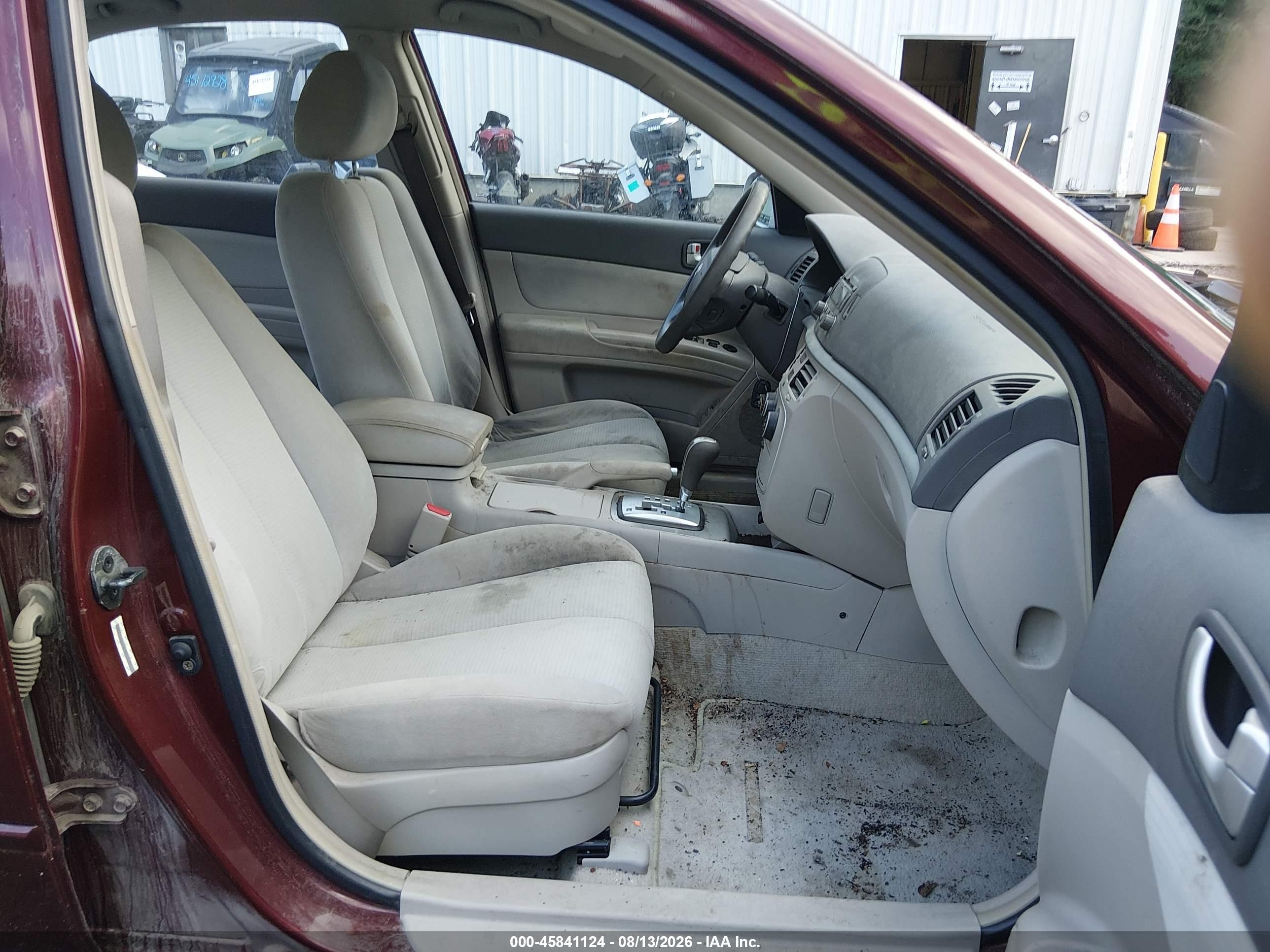 2008 Hyundai Sonata Gls Maroon vin: 5NPET46C68H320590