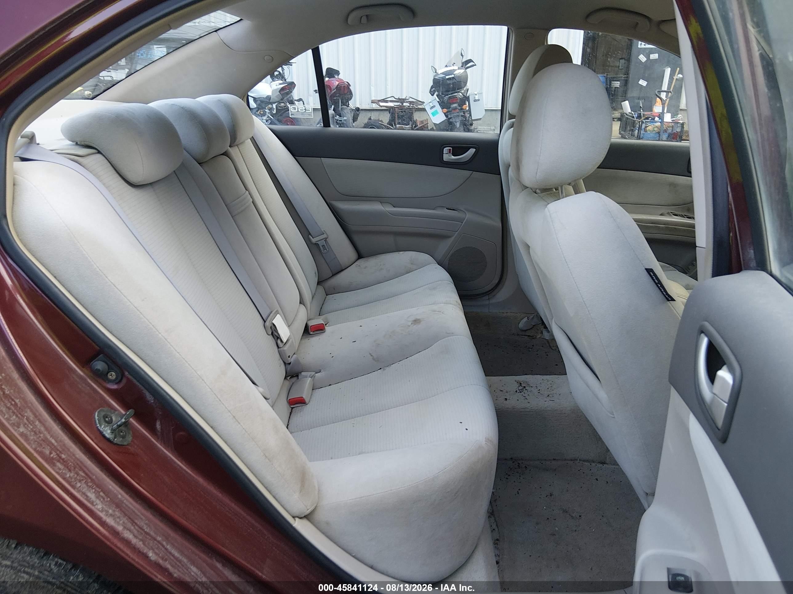 2008 Hyundai Sonata Gls Maroon vin: 5NPET46C68H320590