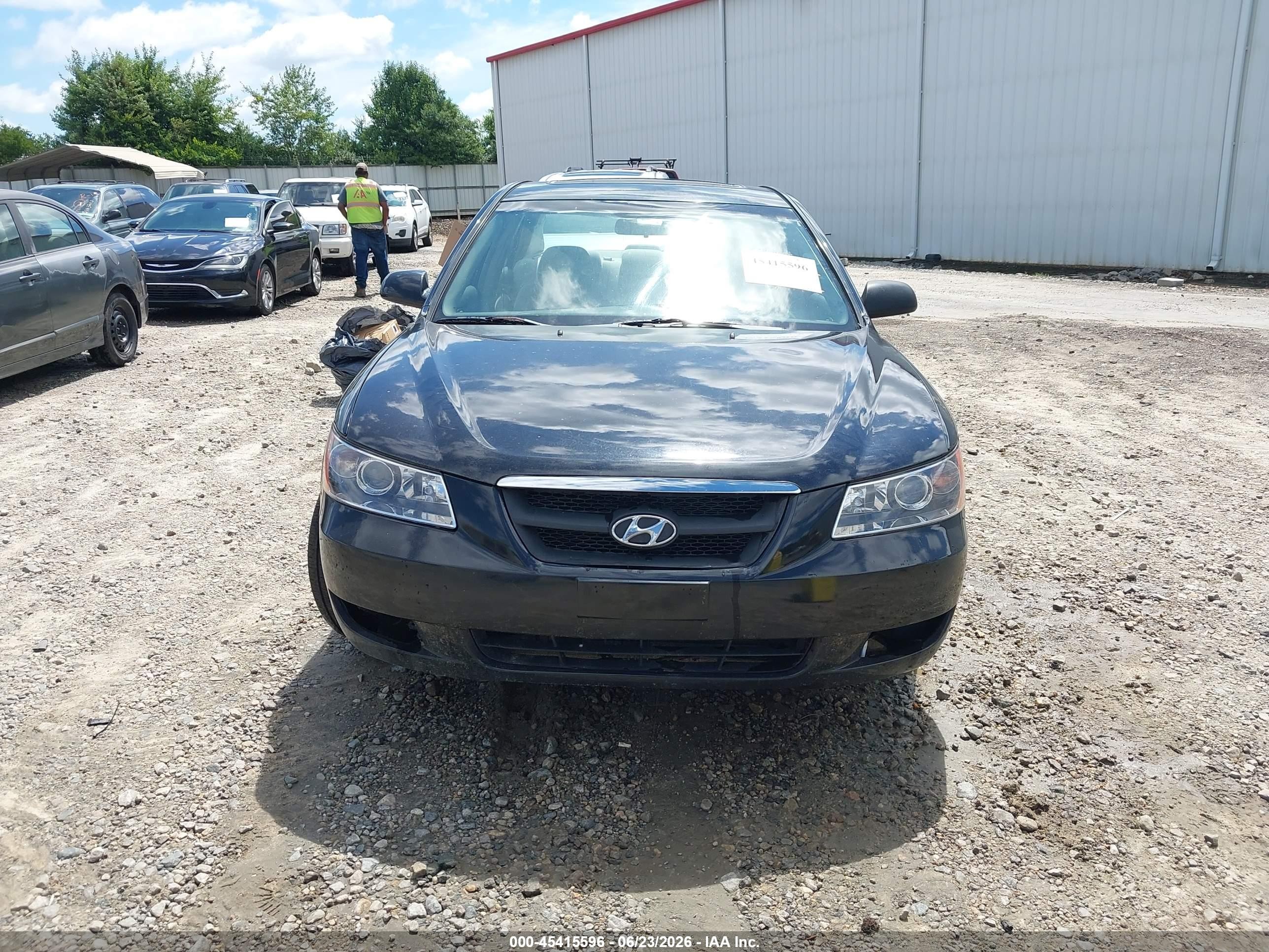 2008 Hyundai Sonata Gls Black vin: 5NPET46C68H337955