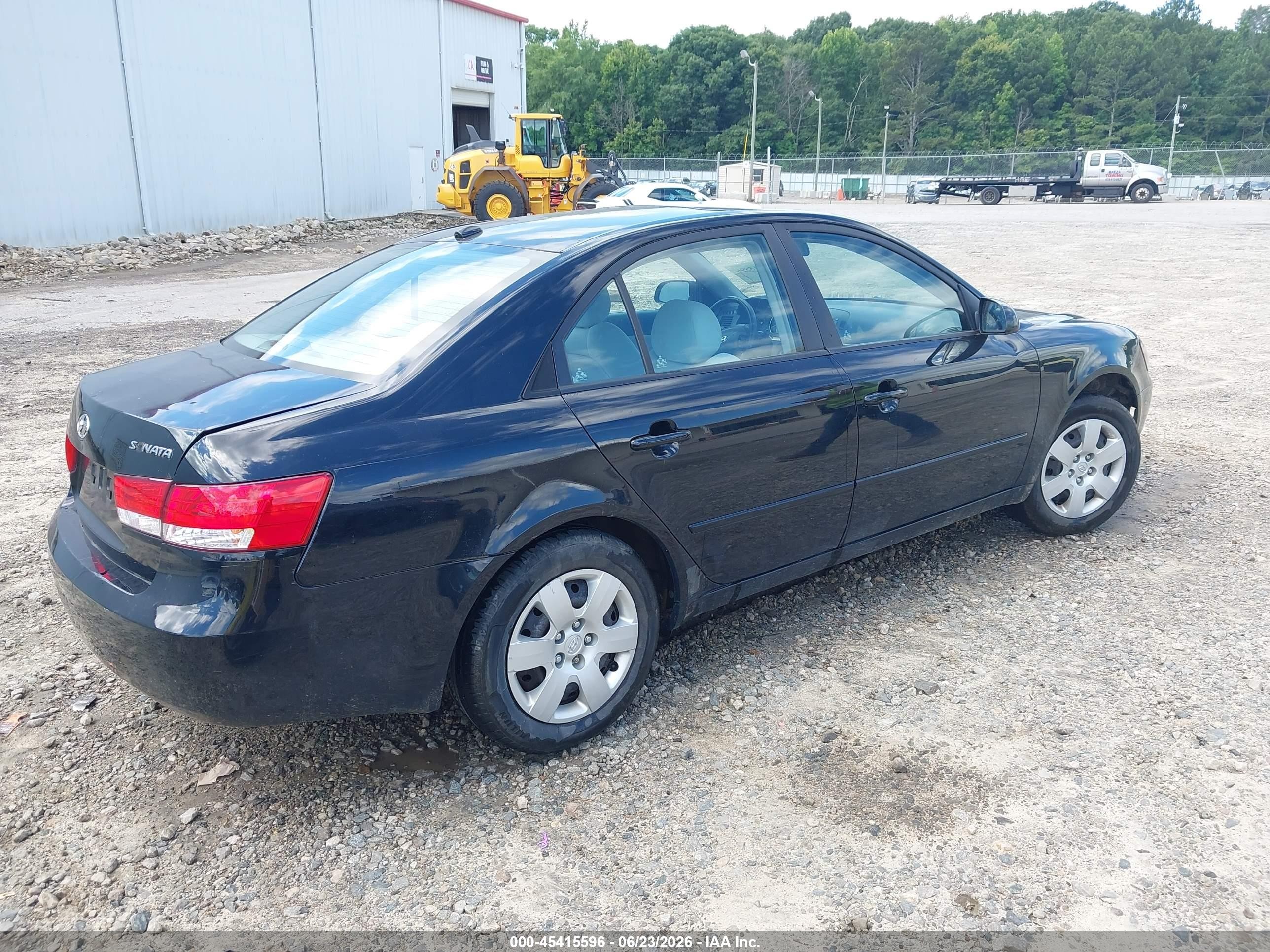 2008 Hyundai Sonata Gls Black vin: 5NPET46C68H337955