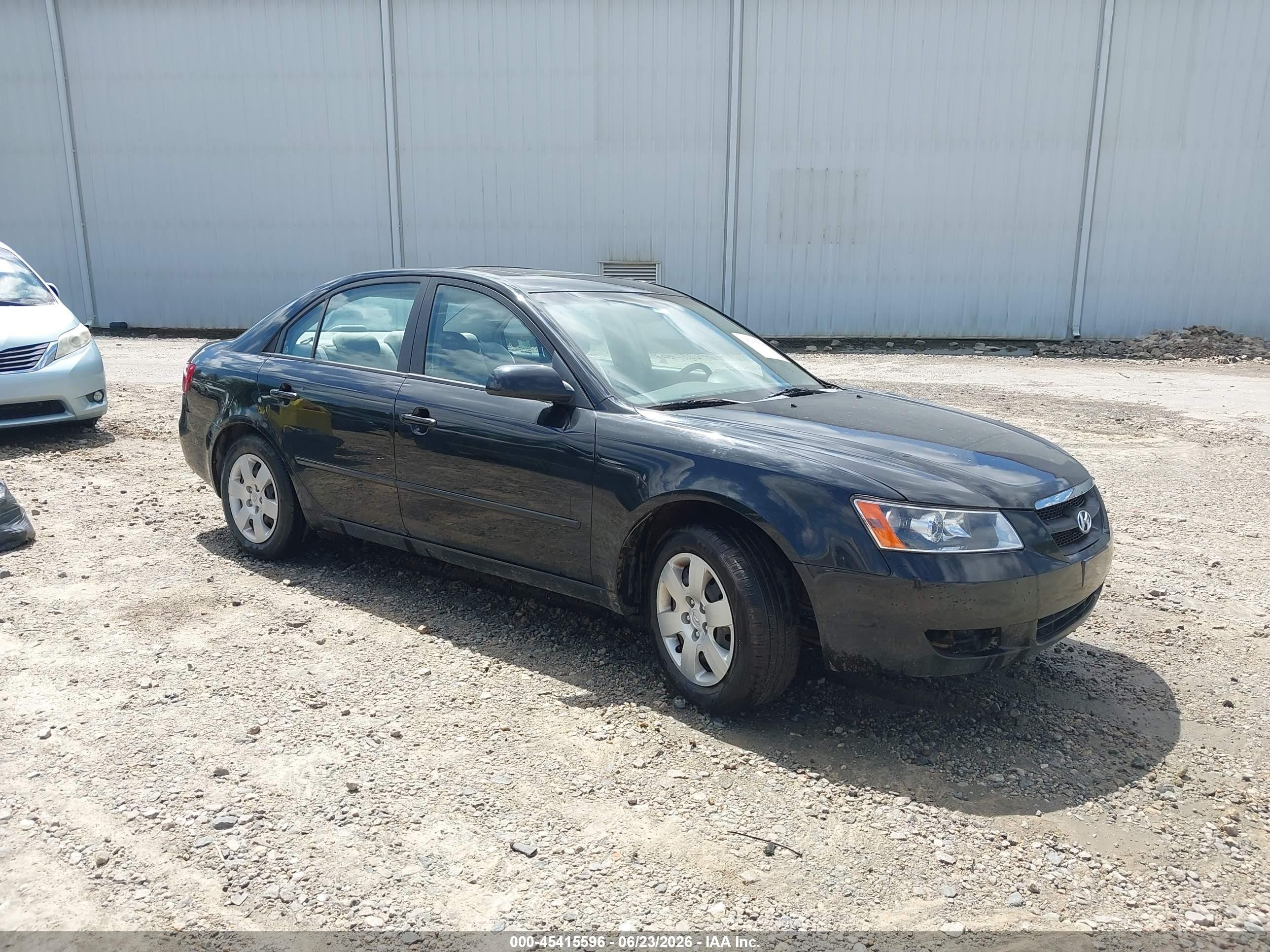 2008 Hyundai Sonata Gls Black vin: 5NPET46C68H337955