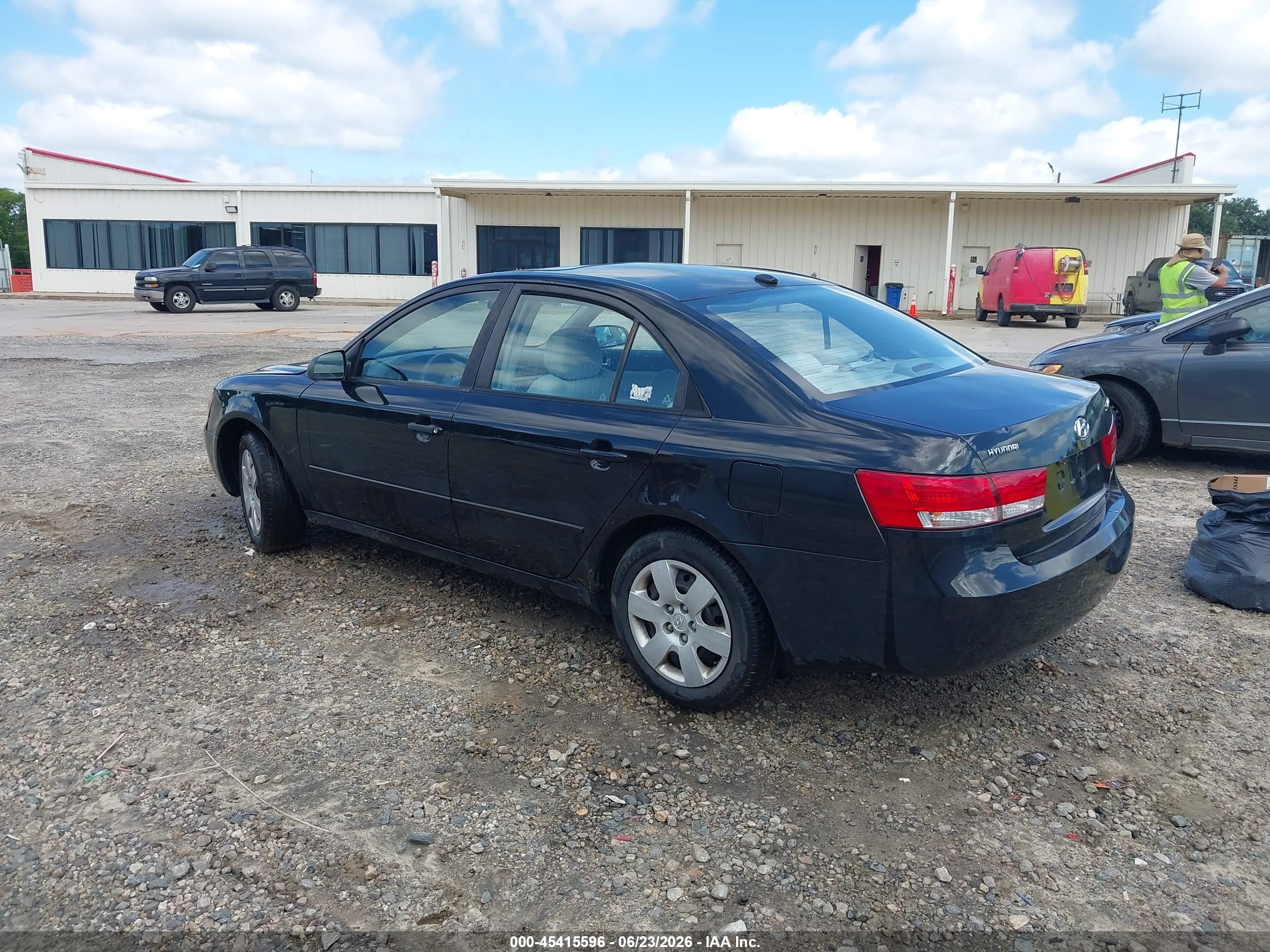2008 Hyundai Sonata Gls Black vin: 5NPET46C68H337955