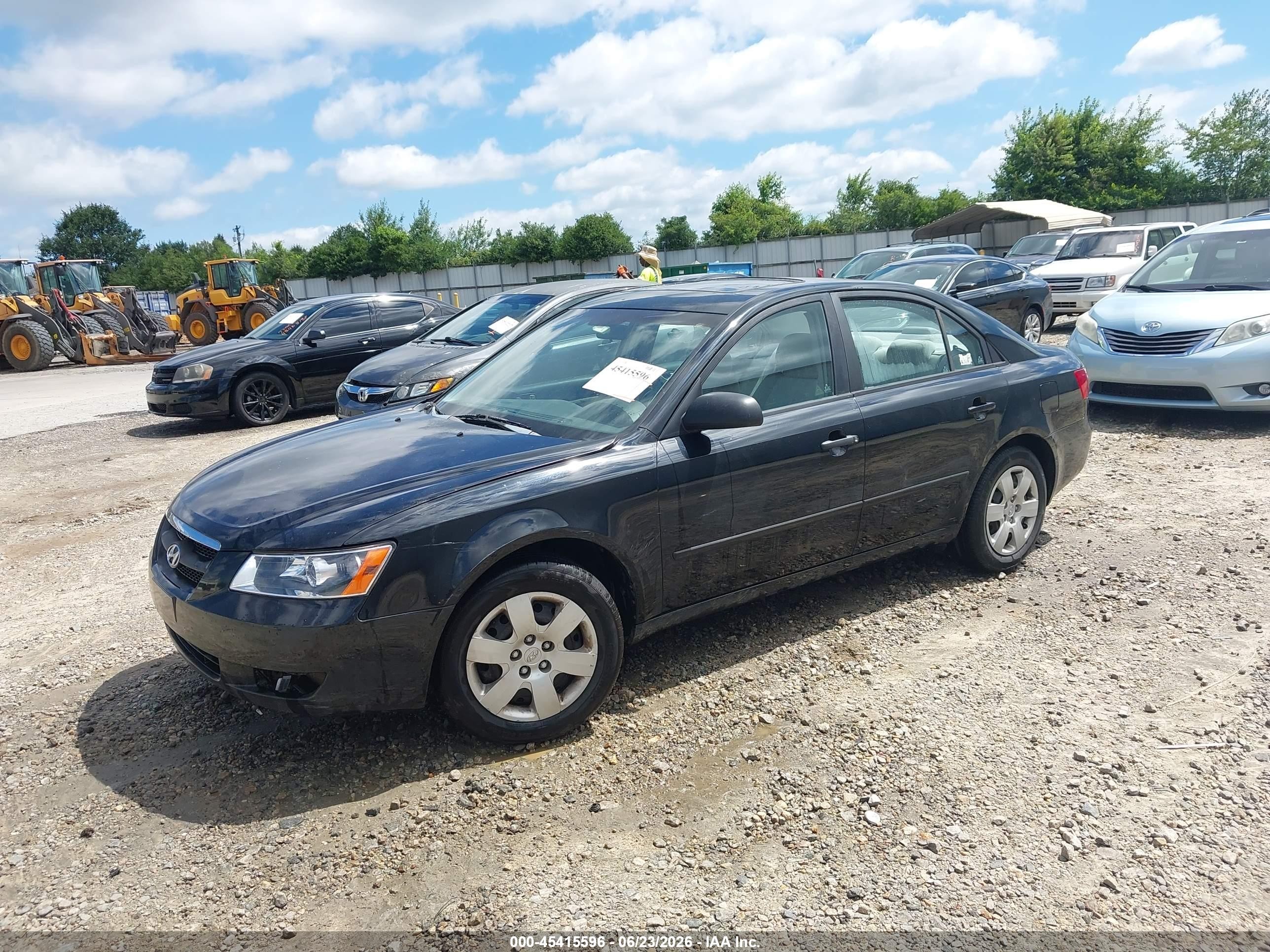 2008 Hyundai Sonata Gls Black vin: 5NPET46C68H337955