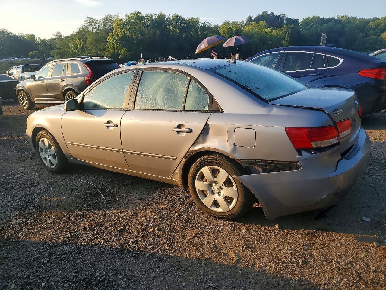2008 Hyundai Sonata Gls Silver vin: 5NPET46C68H351533