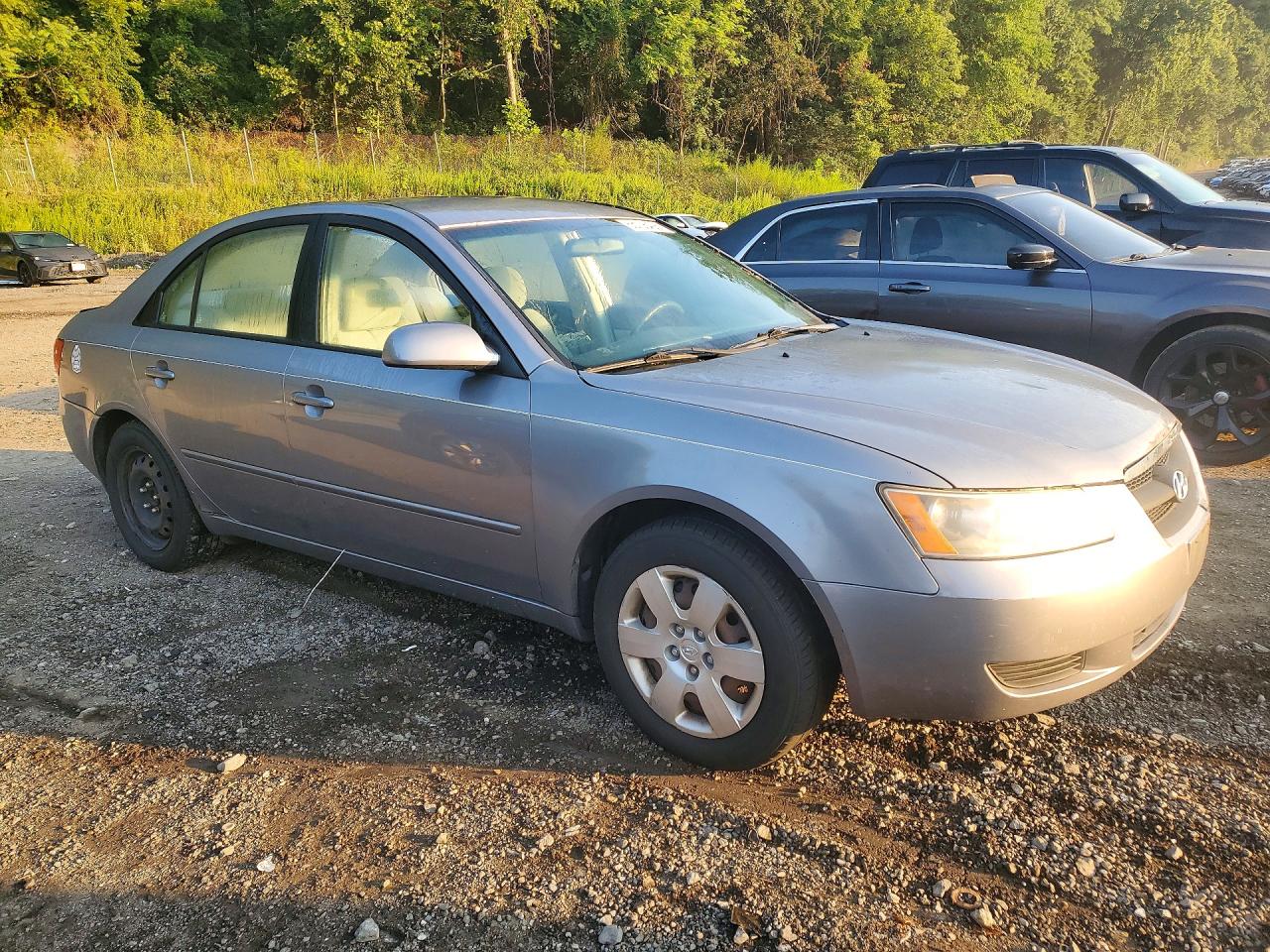 2008 Hyundai Sonata Gls Silver vin: 5NPET46C68H351533