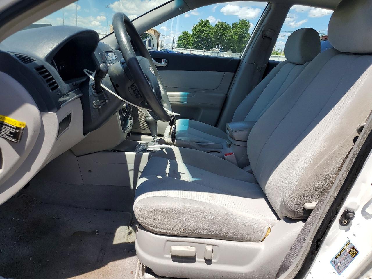 2008 Hyundai Sonata Gls White vin: 5NPET46C68H382006