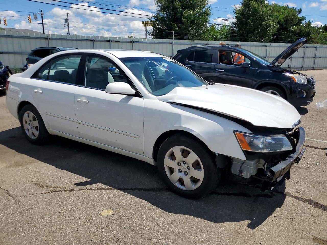 2008 Hyundai Sonata Gls White vin: 5NPET46C68H382006