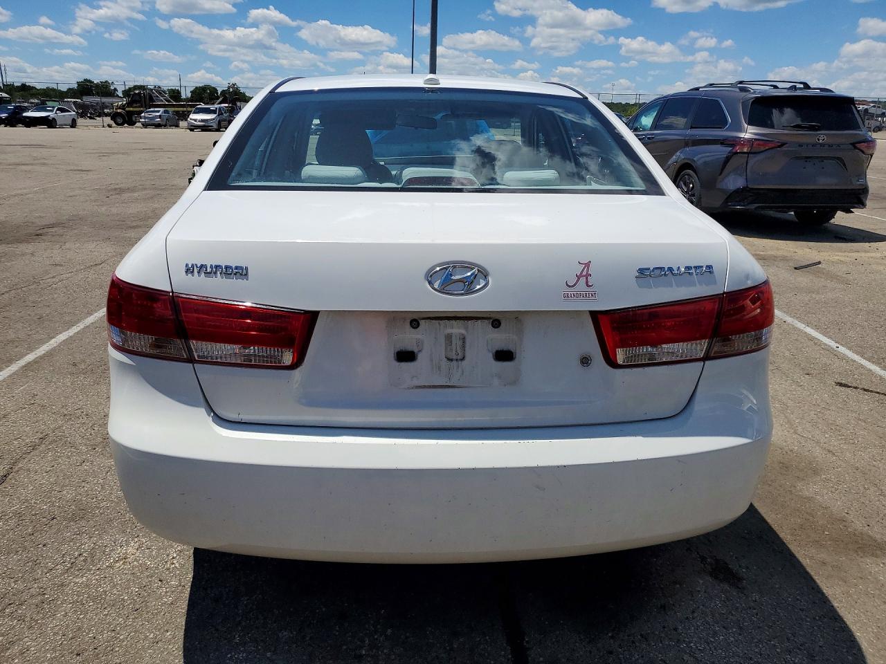 2008 Hyundai Sonata Gls White vin: 5NPET46C68H382006