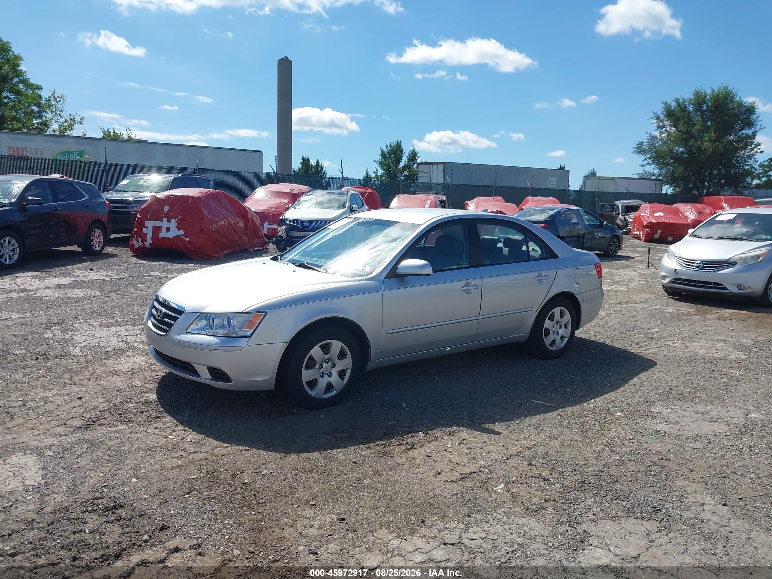 2009 Hyundai Sonata Gls Silver vin: 5NPET46C69H405785