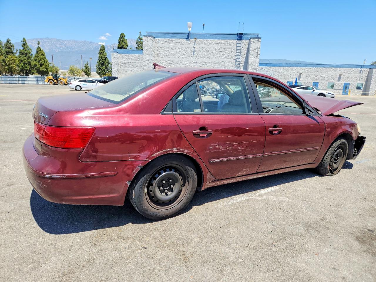 2009 Hyundai Sonata Gls Темно-бордовый vin: 5NPET46C69H408542
