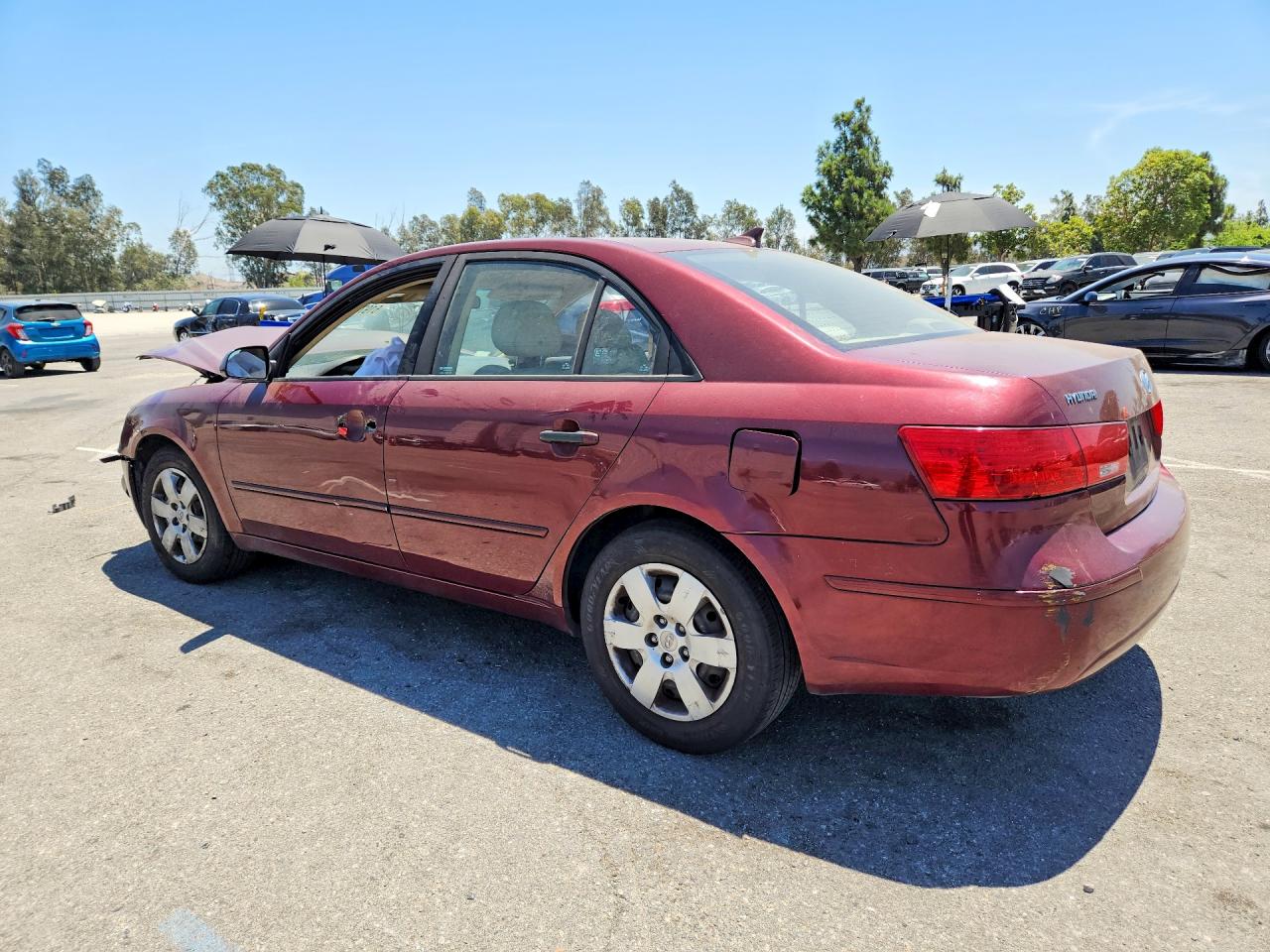 2009 Hyundai Sonata Gls Темно-бордовый vin: 5NPET46C69H408542