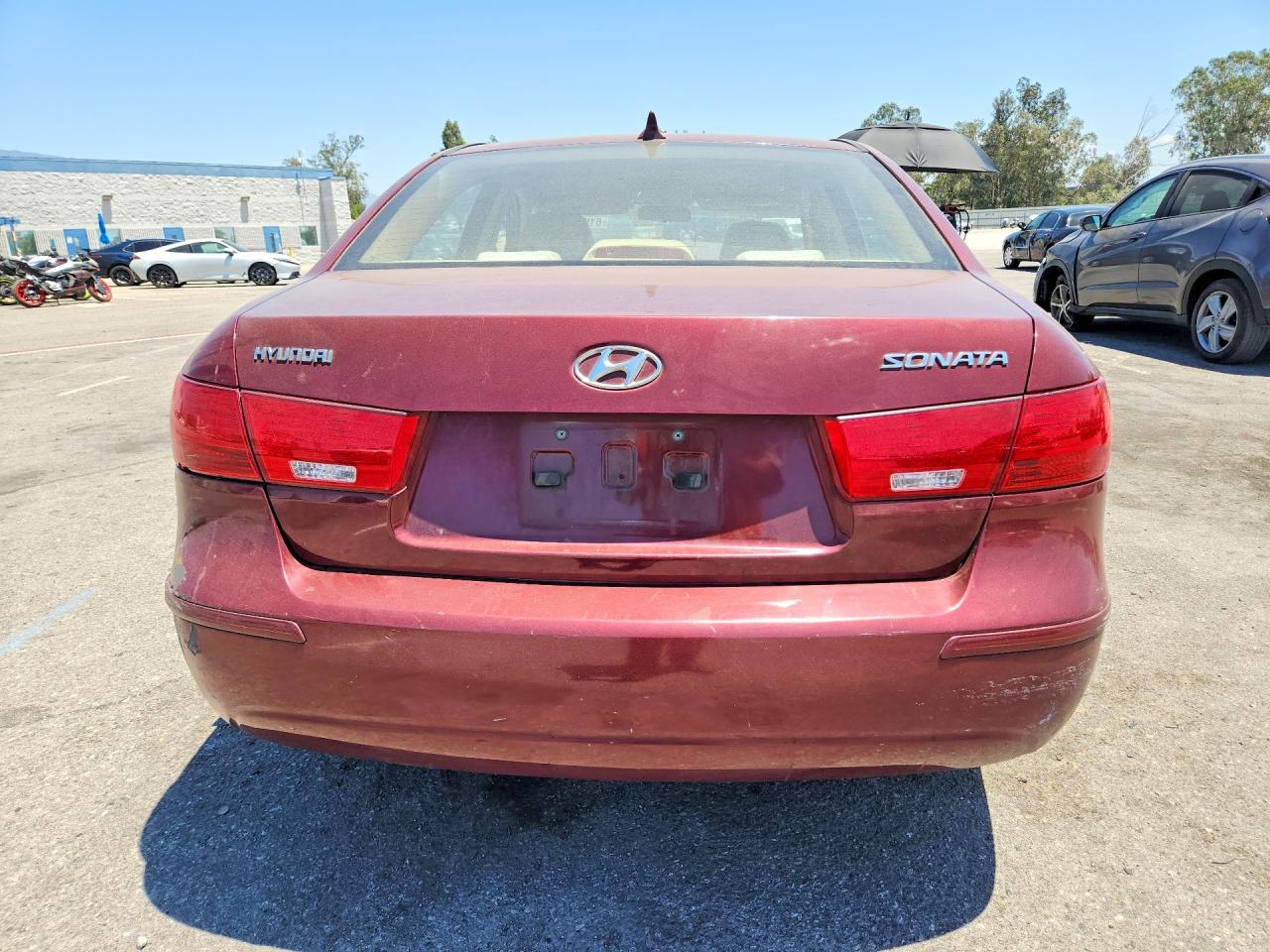 2009 Hyundai Sonata Gls Темно-бордовый vin: 5NPET46C69H408542