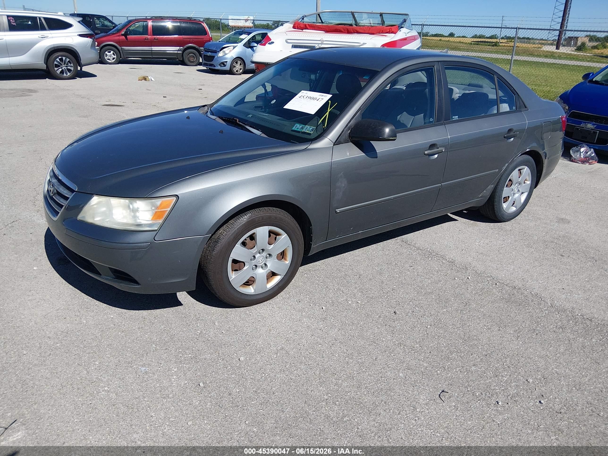2009 Hyundai Sonata Gls Gray vin: 5NPET46C69H428855