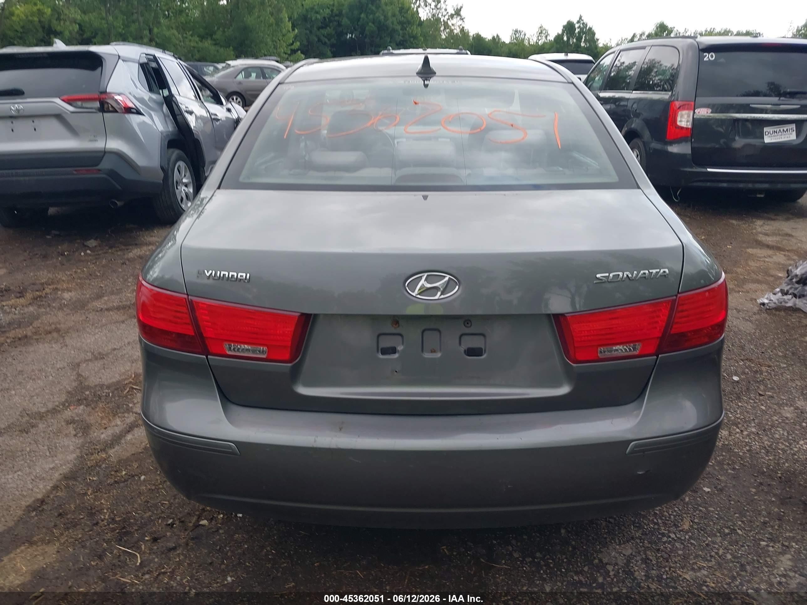 2009 Hyundai Sonata Gls Gray vin: 5NPET46C69H438236
