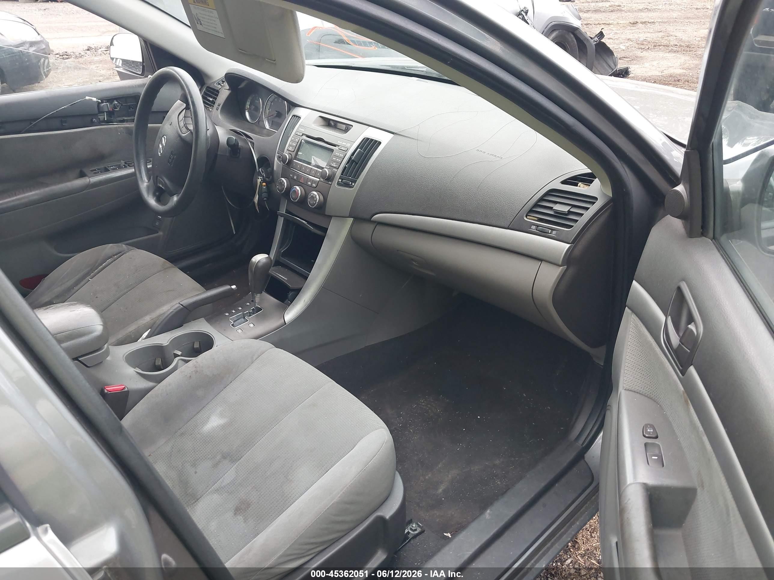 2009 Hyundai Sonata Gls Gray vin: 5NPET46C69H438236