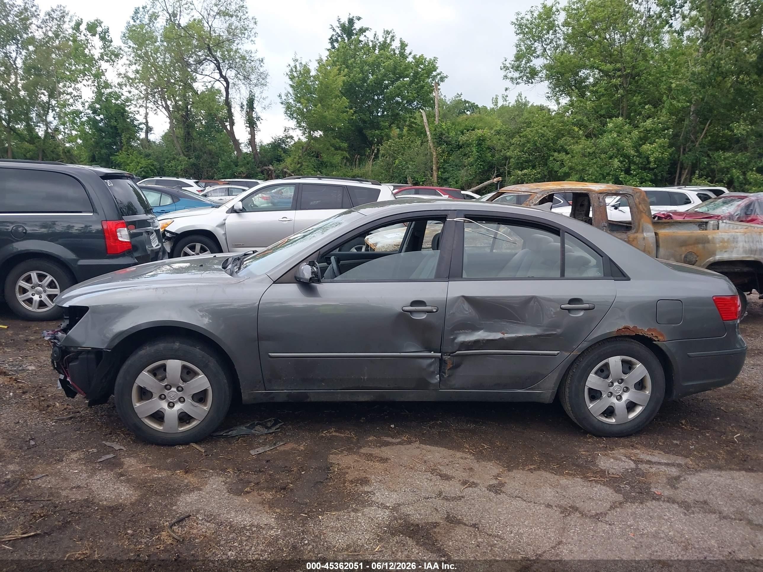 2009 Hyundai Sonata Gls Gray vin: 5NPET46C69H438236