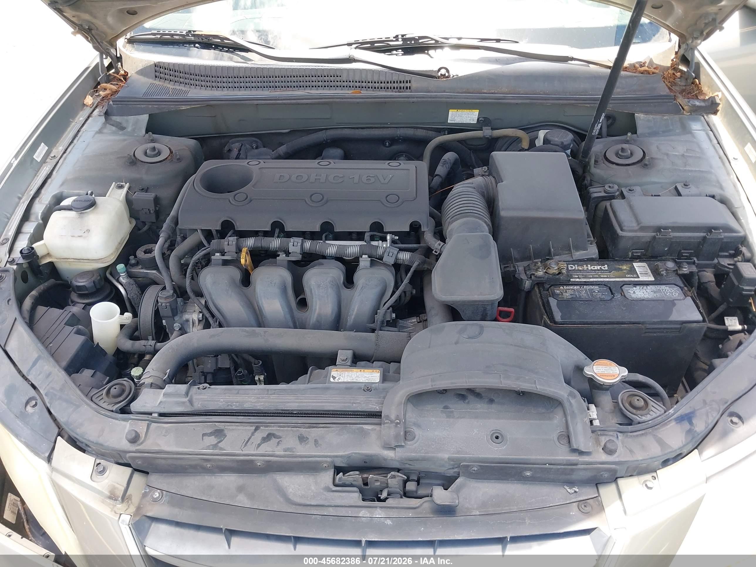 2009 Hyundai Sonata Gls Gold vin: 5NPET46C69H438608