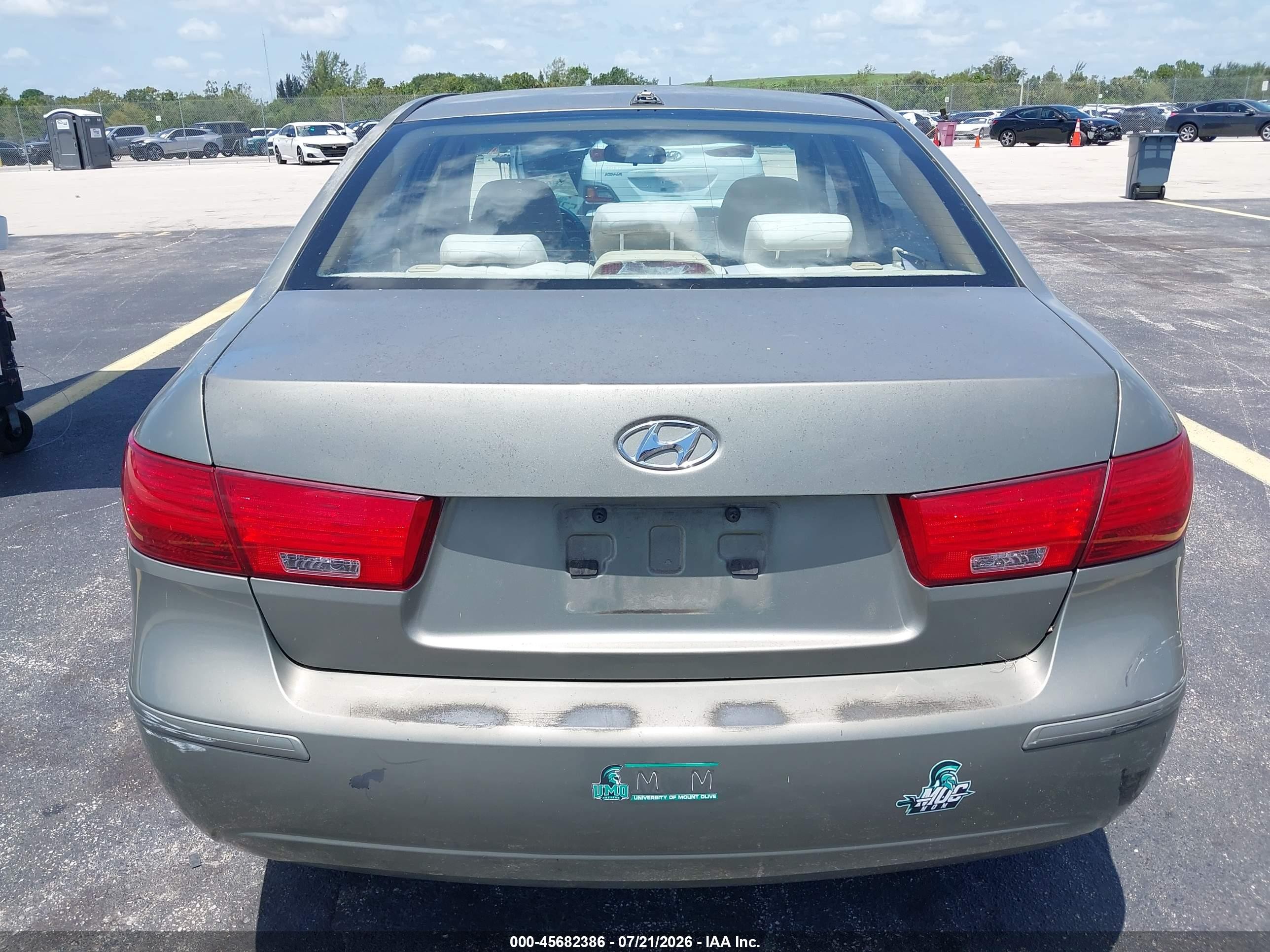 2009 Hyundai Sonata Gls Gold vin: 5NPET46C69H438608