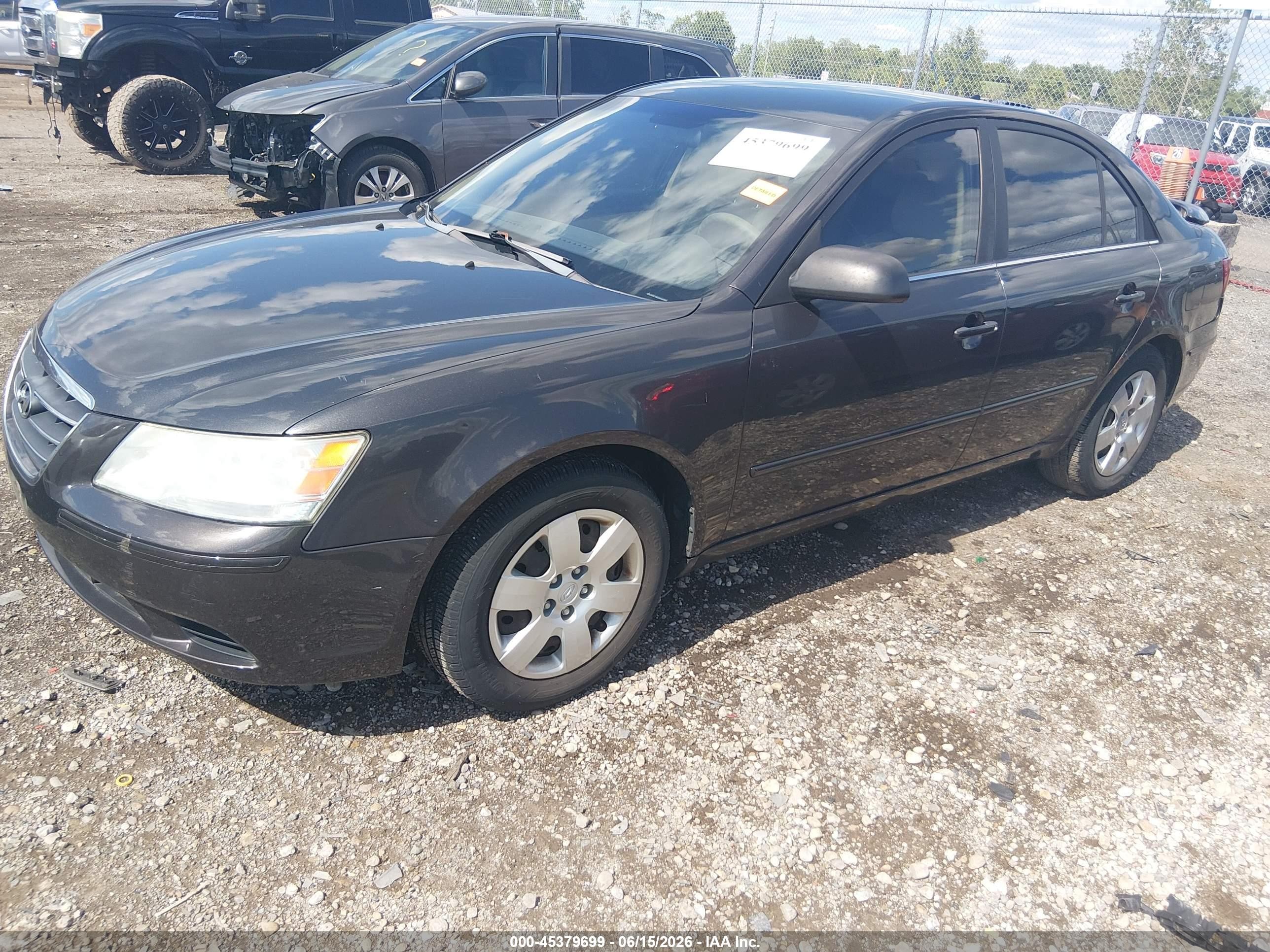 2009 Hyundai Sonata Gls Gray vin: 5NPET46C69H442884
