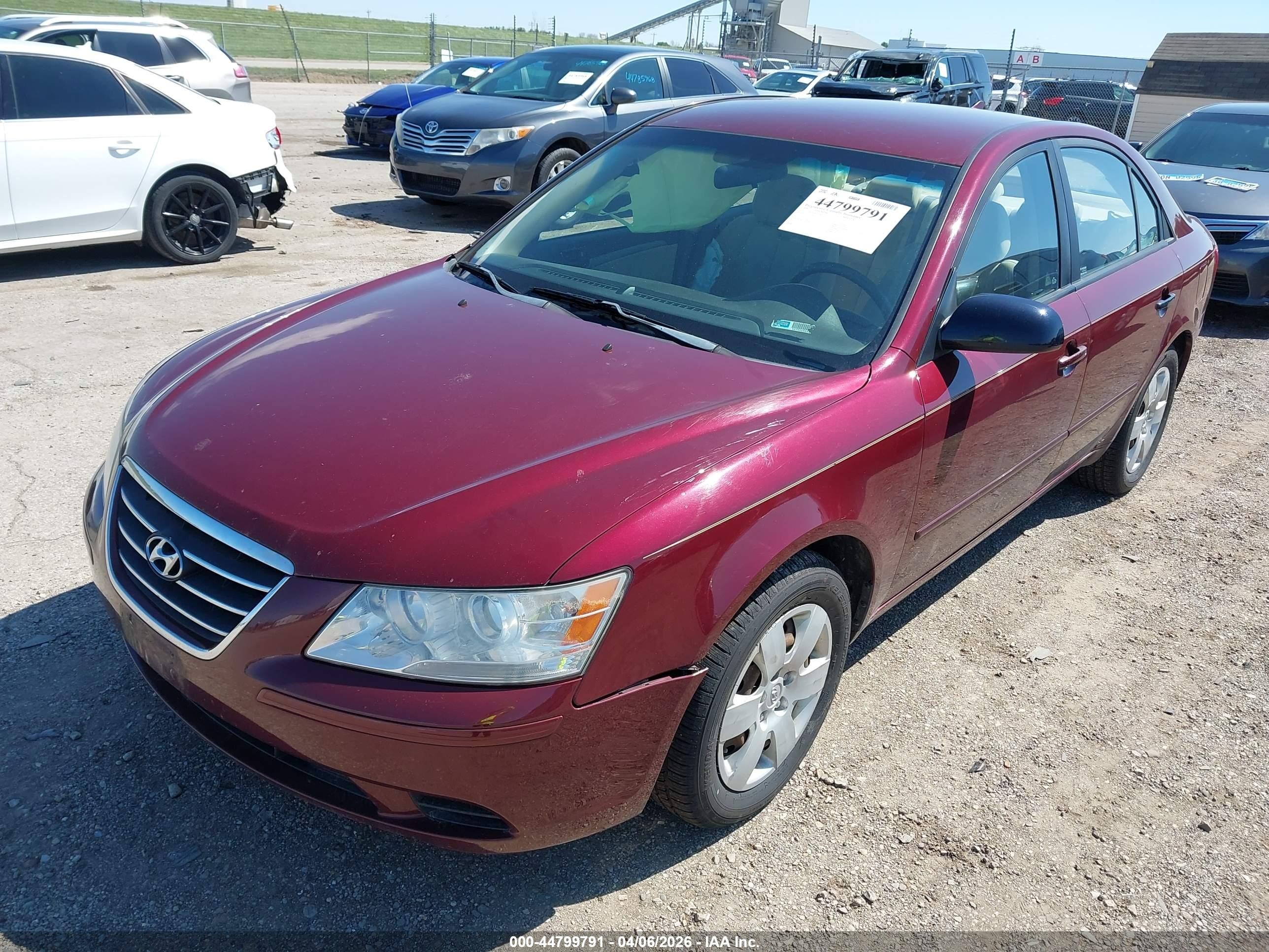 2009 Hyundai Sonata Gls Maroon vin: 5NPET46C69H444716