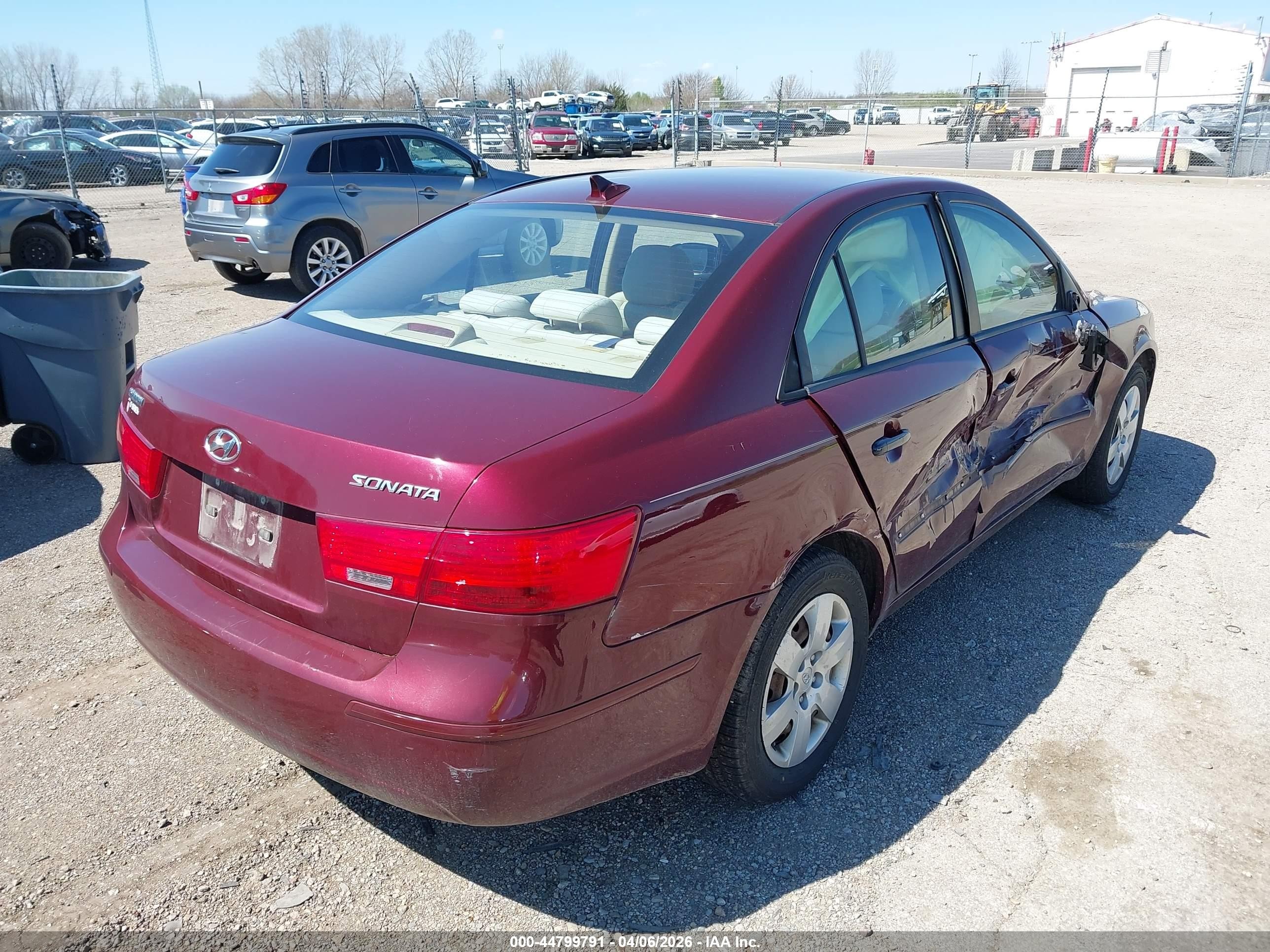 2009 Hyundai Sonata Gls Maroon vin: 5NPET46C69H444716