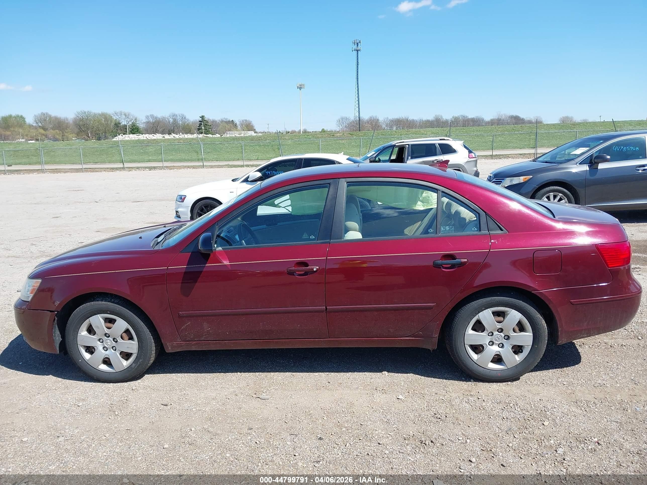 2009 Hyundai Sonata Gls Maroon vin: 5NPET46C69H444716