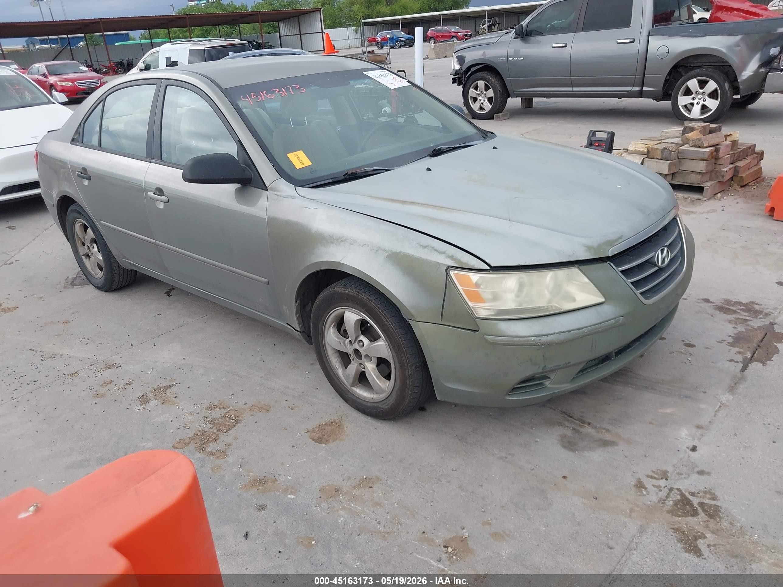 2009 Hyundai Sonata Gls Серый vin: 5NPET46C69H488392