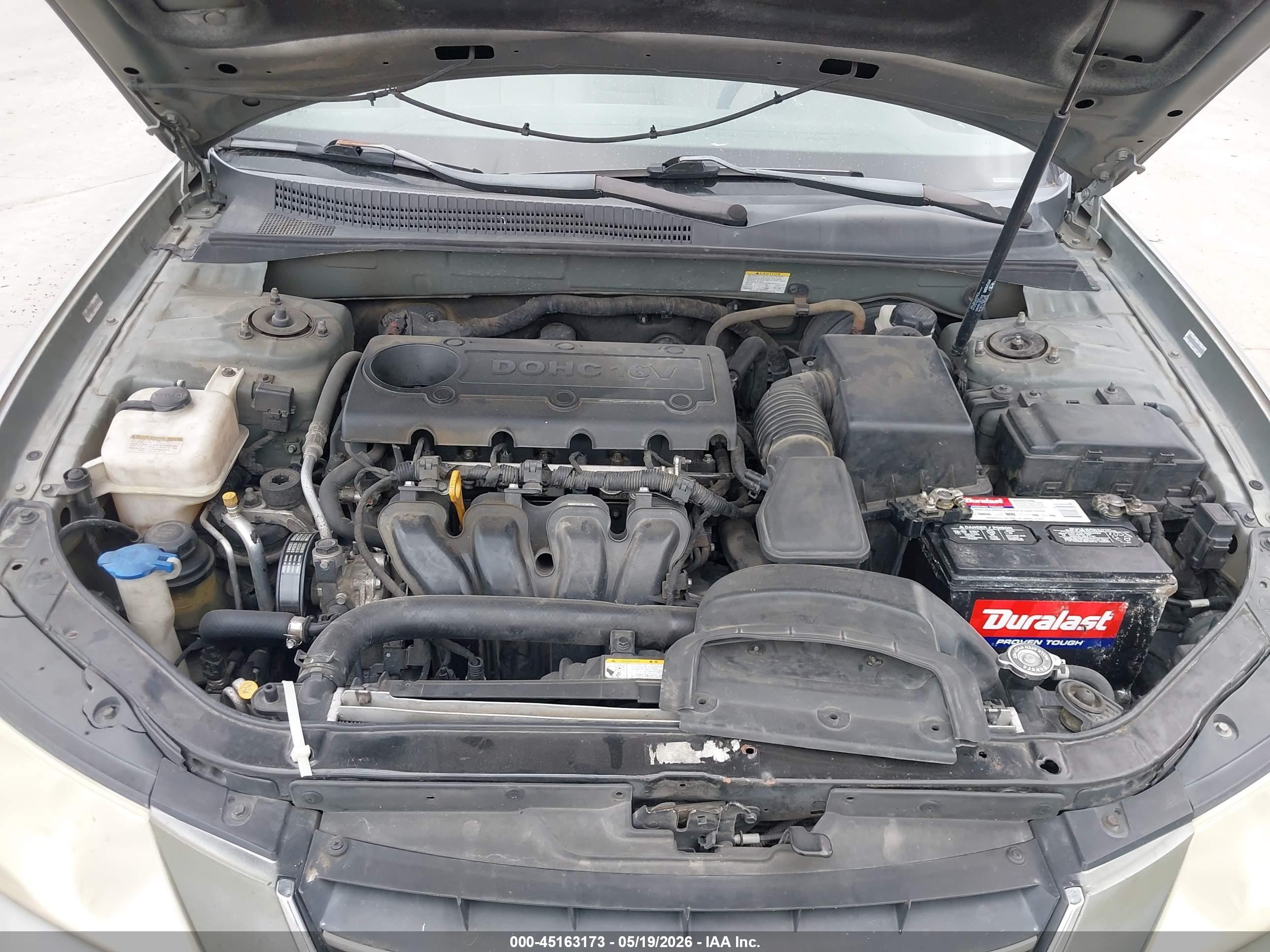 2009 Hyundai Sonata Gls Серый vin: 5NPET46C69H488392