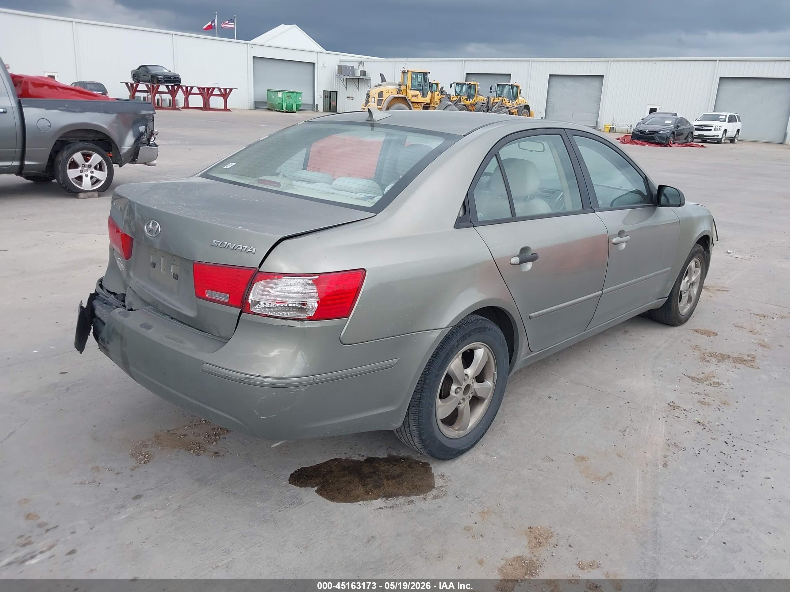 2009 Hyundai Sonata Gls Серый vin: 5NPET46C69H488392