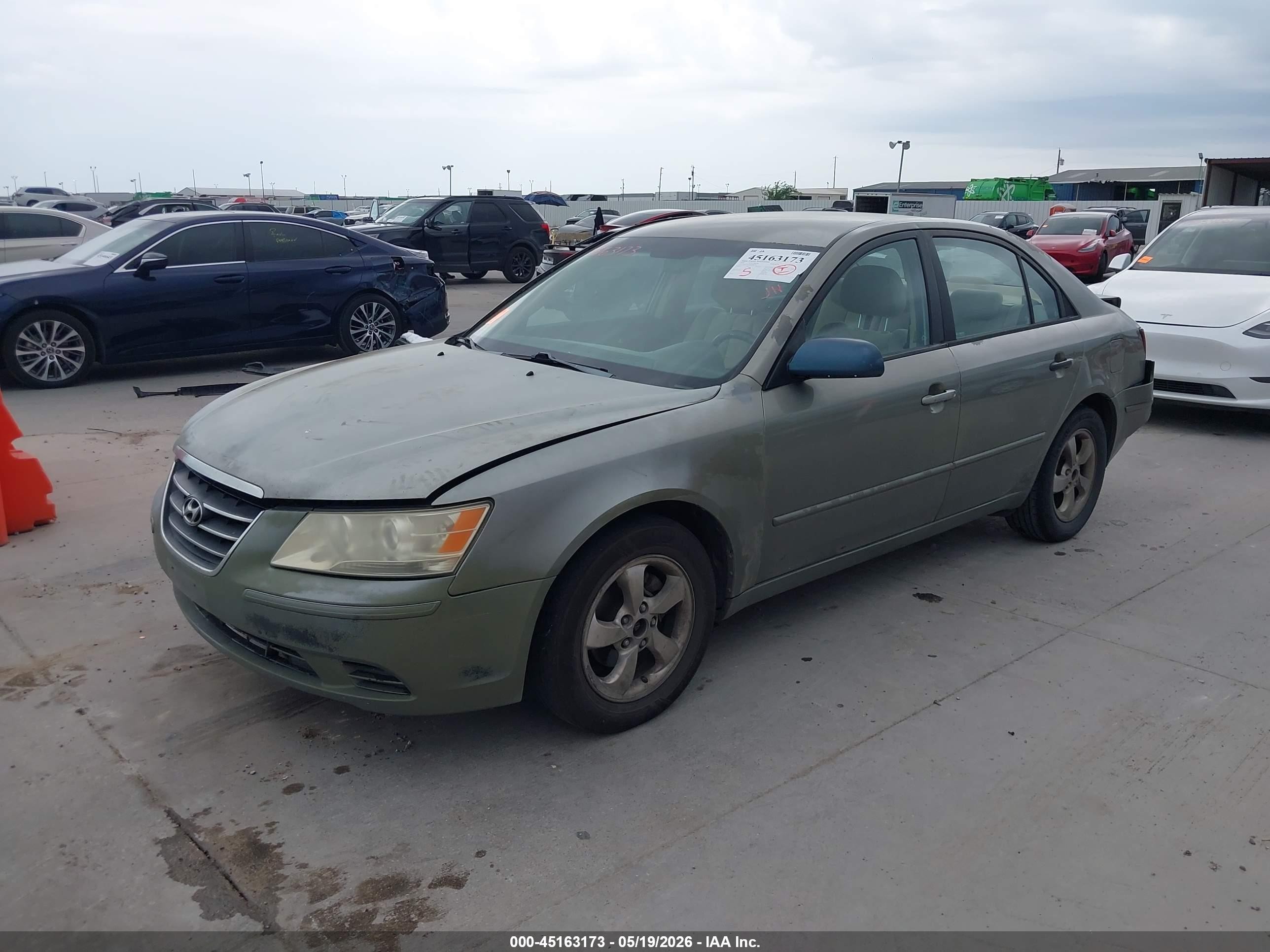 2009 Hyundai Sonata Gls Серый vin: 5NPET46C69H488392