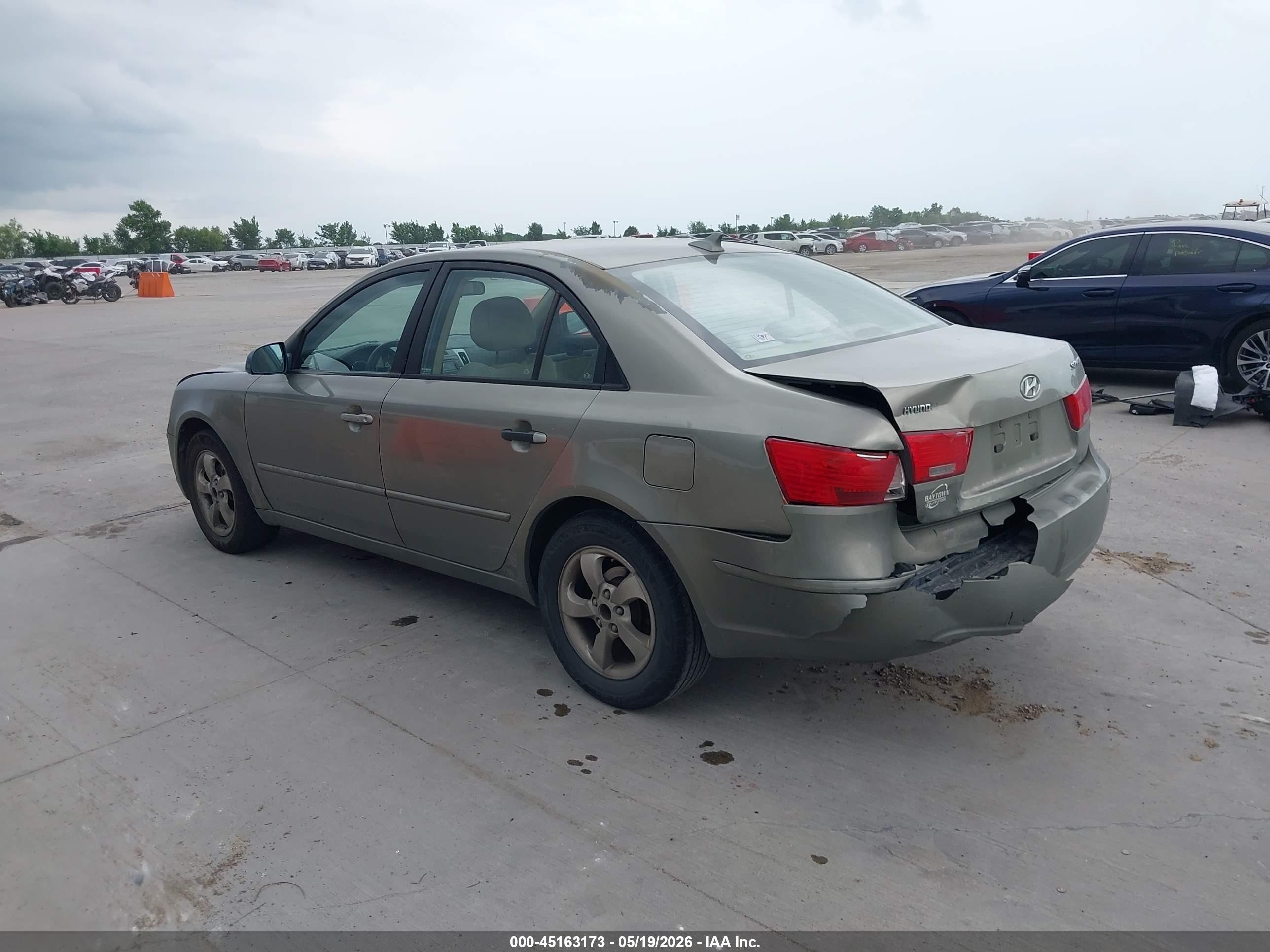 2009 Hyundai Sonata Gls Серый vin: 5NPET46C69H488392