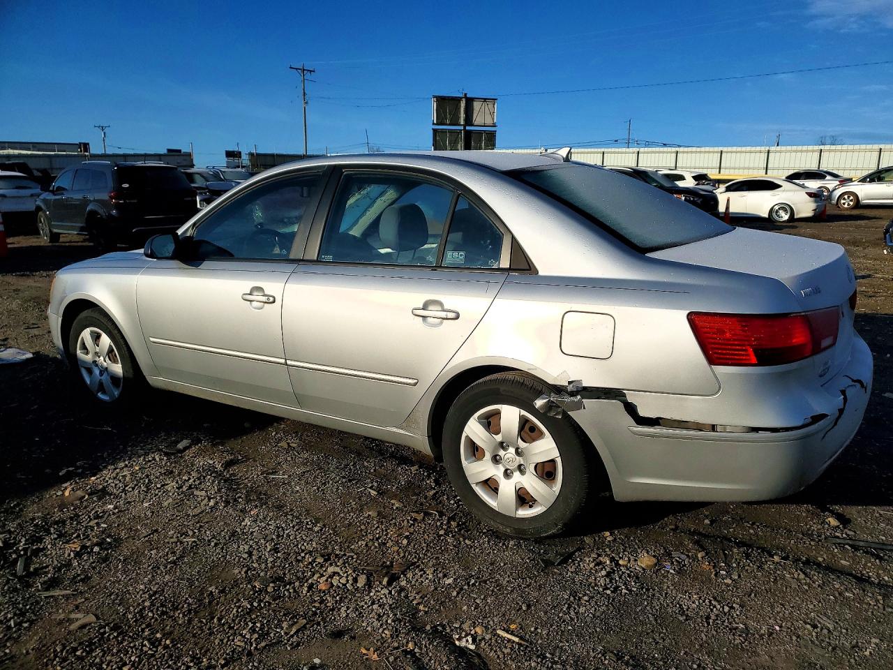 2009 Hyundai Sonata Gls Silver vin: 5NPET46C69H495293