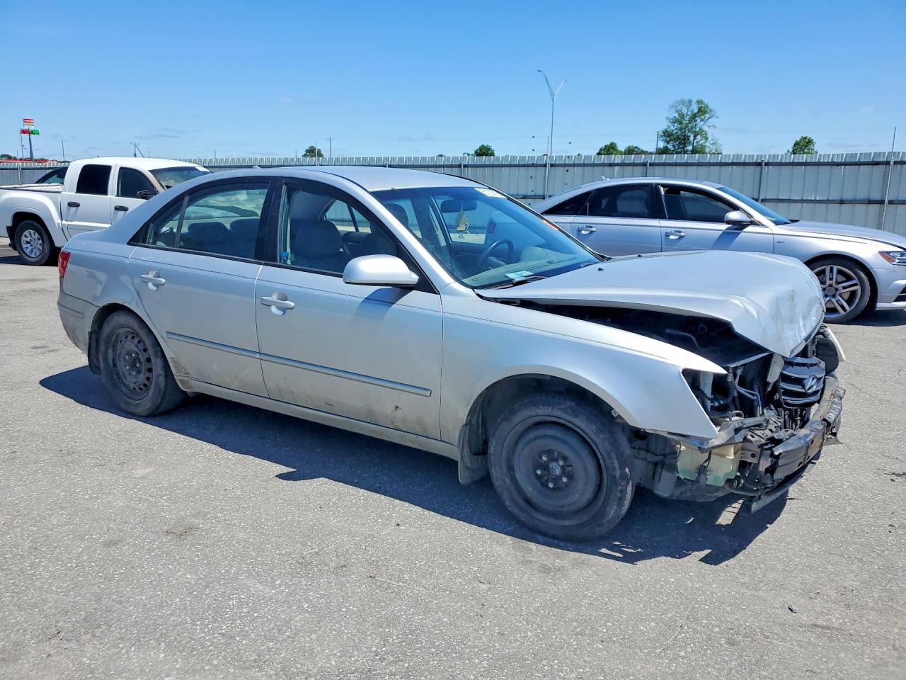 2009 Hyundai Sonata Gls Silver vin: 5NPET46C69H496637